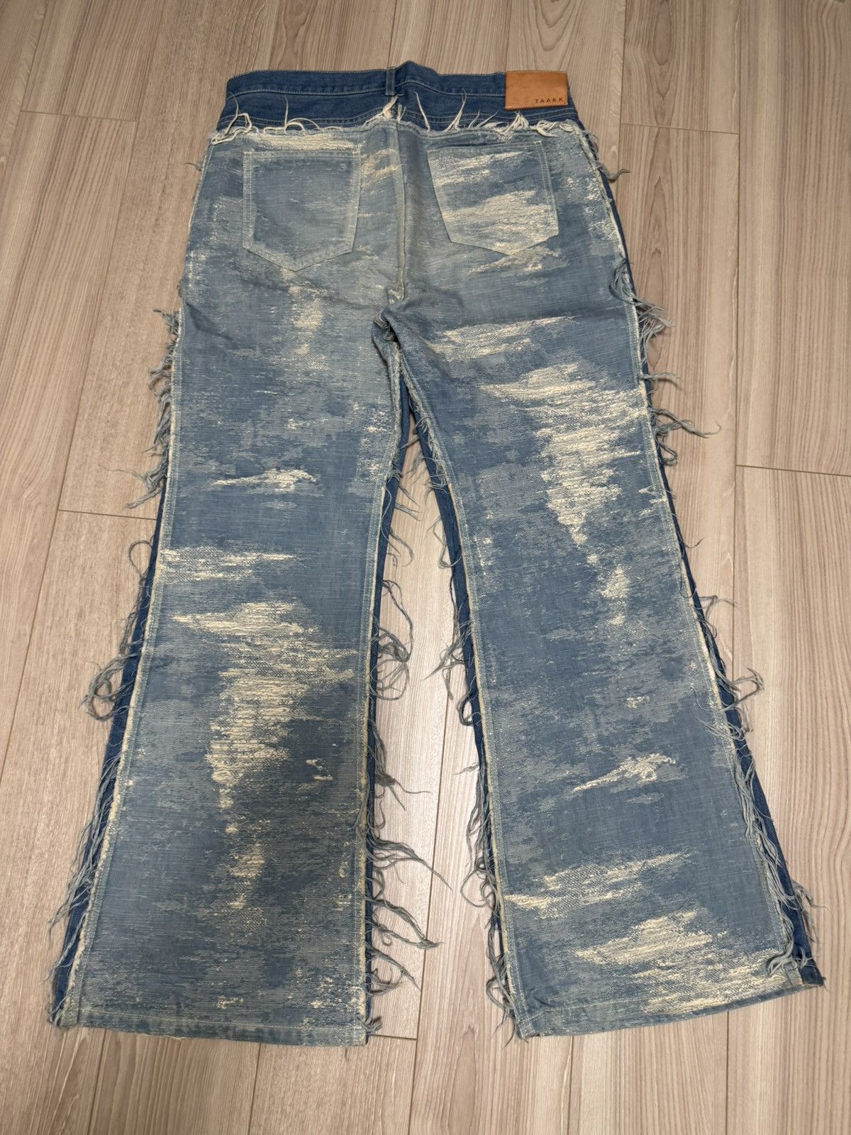 TAAKK TAAKK SS23 Reconstructed Bleached Denim Size US 31 - 6 Thumbnail