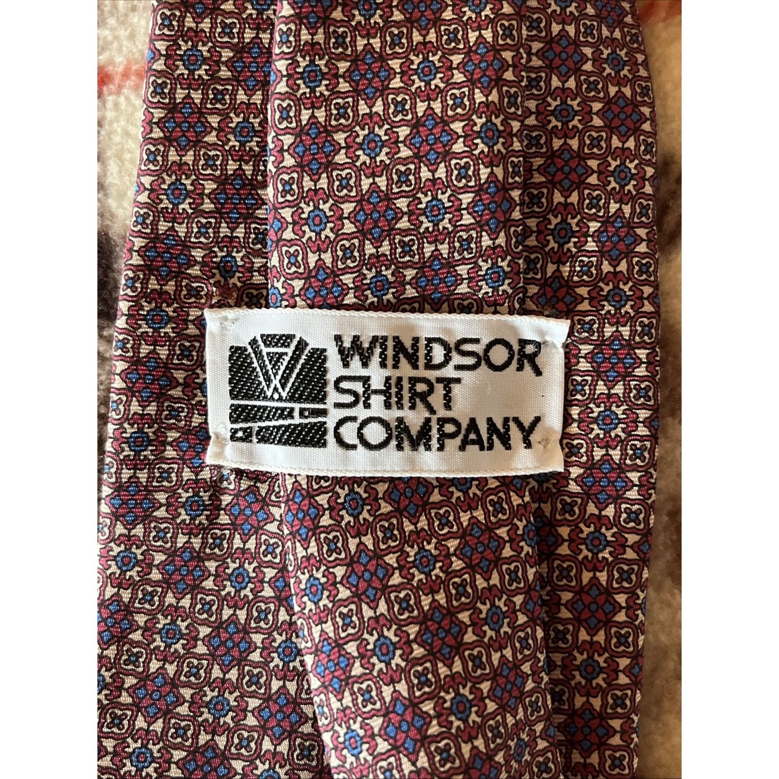 Windsor Smith Windsor Shirt Company Vintage Men’s Necktie 100% Silk Tie Size ONE SIZE - 3 Thumbnail
