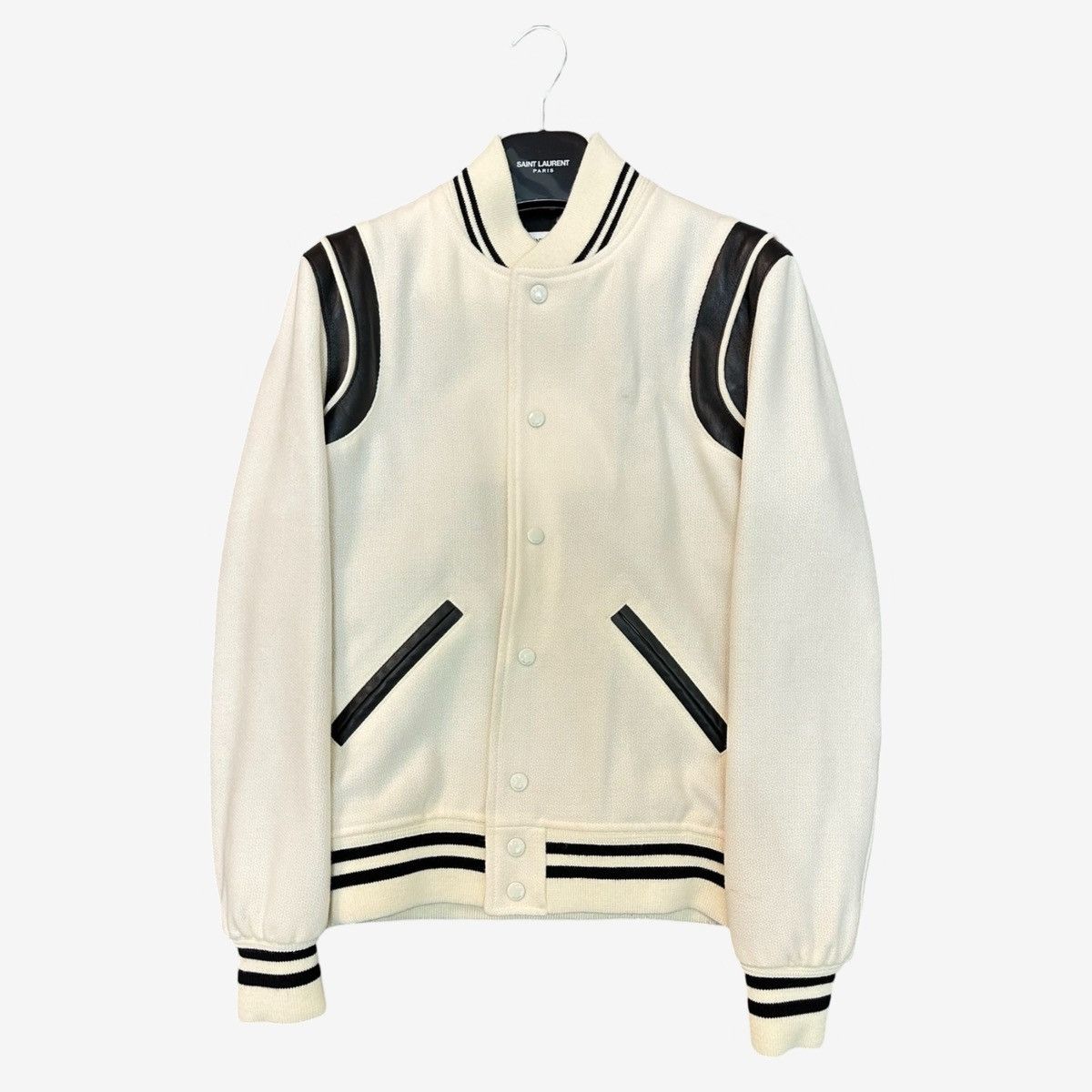 Saint Laurent Paris *MSRP2,8k* Saint Laurent Paris White Teddy Jacket Sz.46 Size US S / EU 44-46 / 1 - 3 Thumbnail