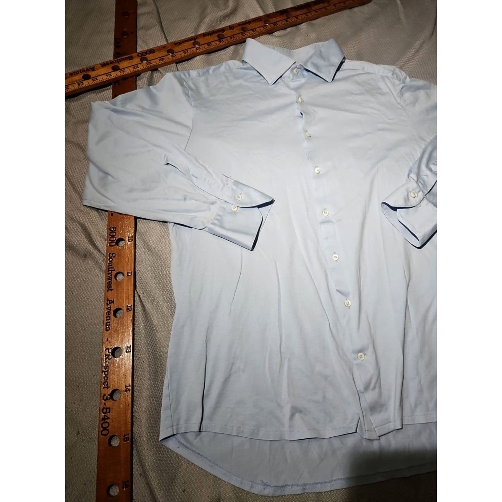 Vintage Stenstroms Shirt Mens Large Blue Fitted Body Cotton Button Down Preppy Casual Size US L / EU 52-54 / 3 - 5 Thumbnail