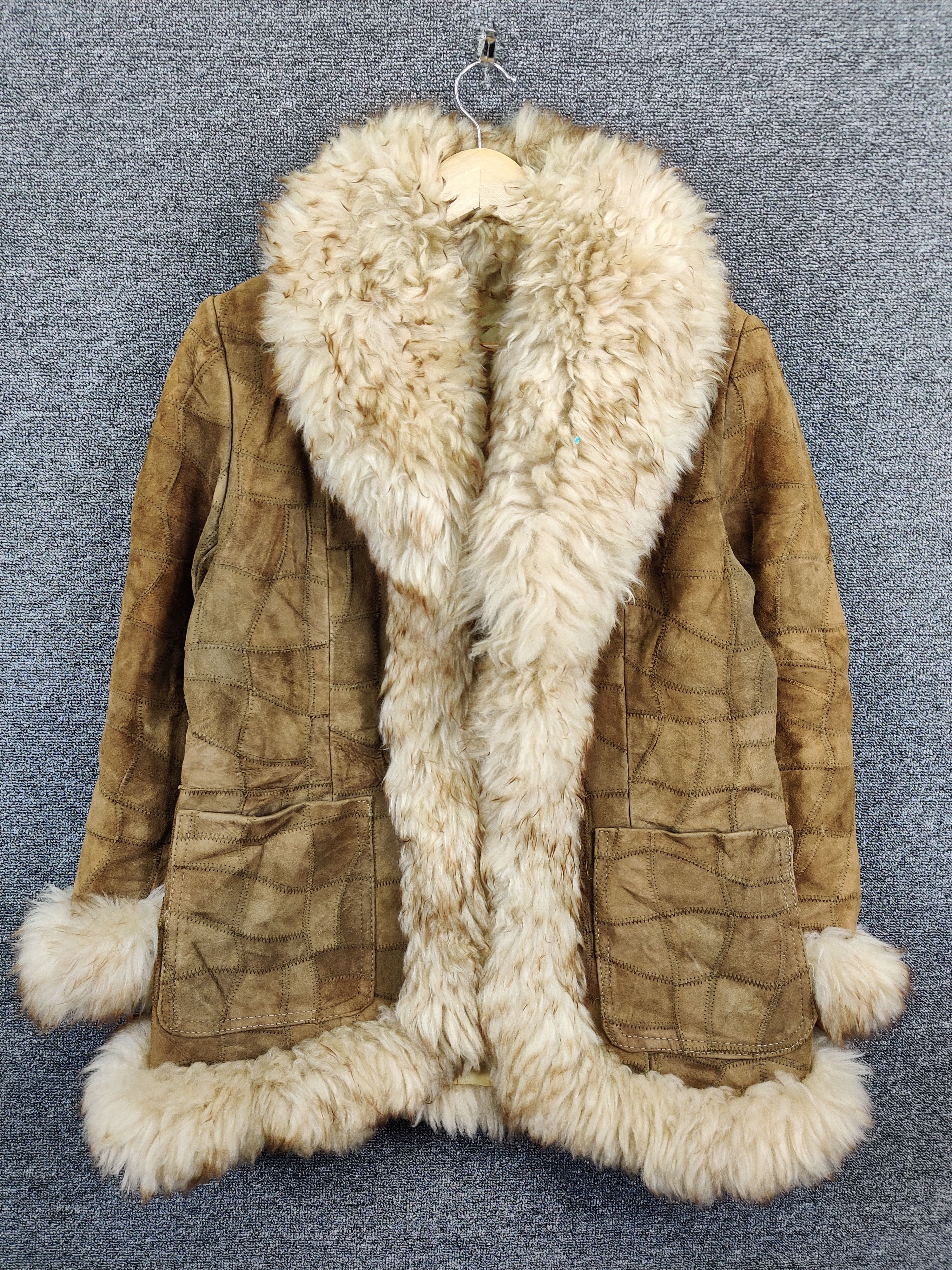 Japanese Brand Vintage Patchwork Mink Fur Blanket Leather Jacket Size US M / EU 48-50 / 2 - 1 Thumbnail