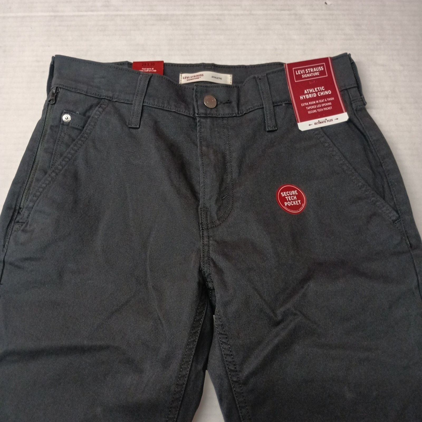 Levi's Signature By Levi Strauss Chino Pants Men's Size 29x30 Black Size US 29 - 4 Thumbnail