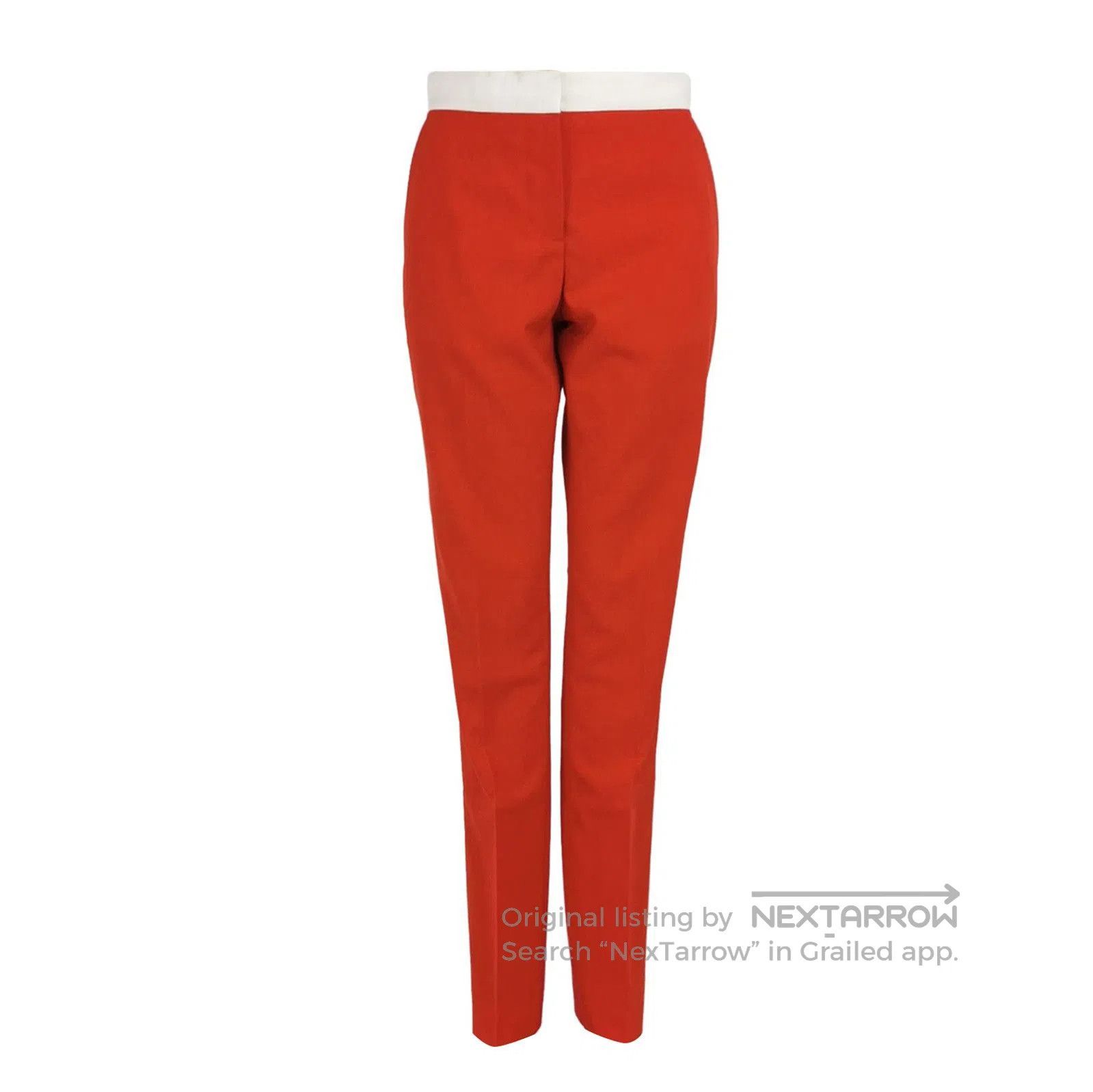 Burberry Burberry Tailored Red Wool Trousers Size 34 . Size US 34 / EU 50 - 1 Thumbnail