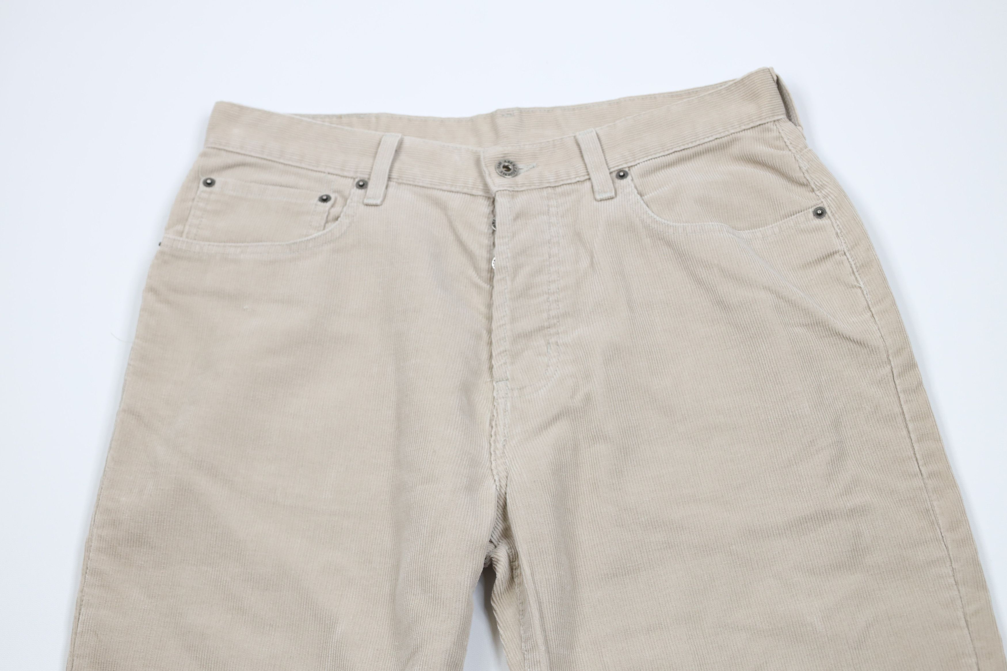 Abercrombie & Fitch Vintage 90s Abercrombie & Fitch Corduroy Pants Beige USA Size US 32 / EU 48 - 2 Thumbnail
