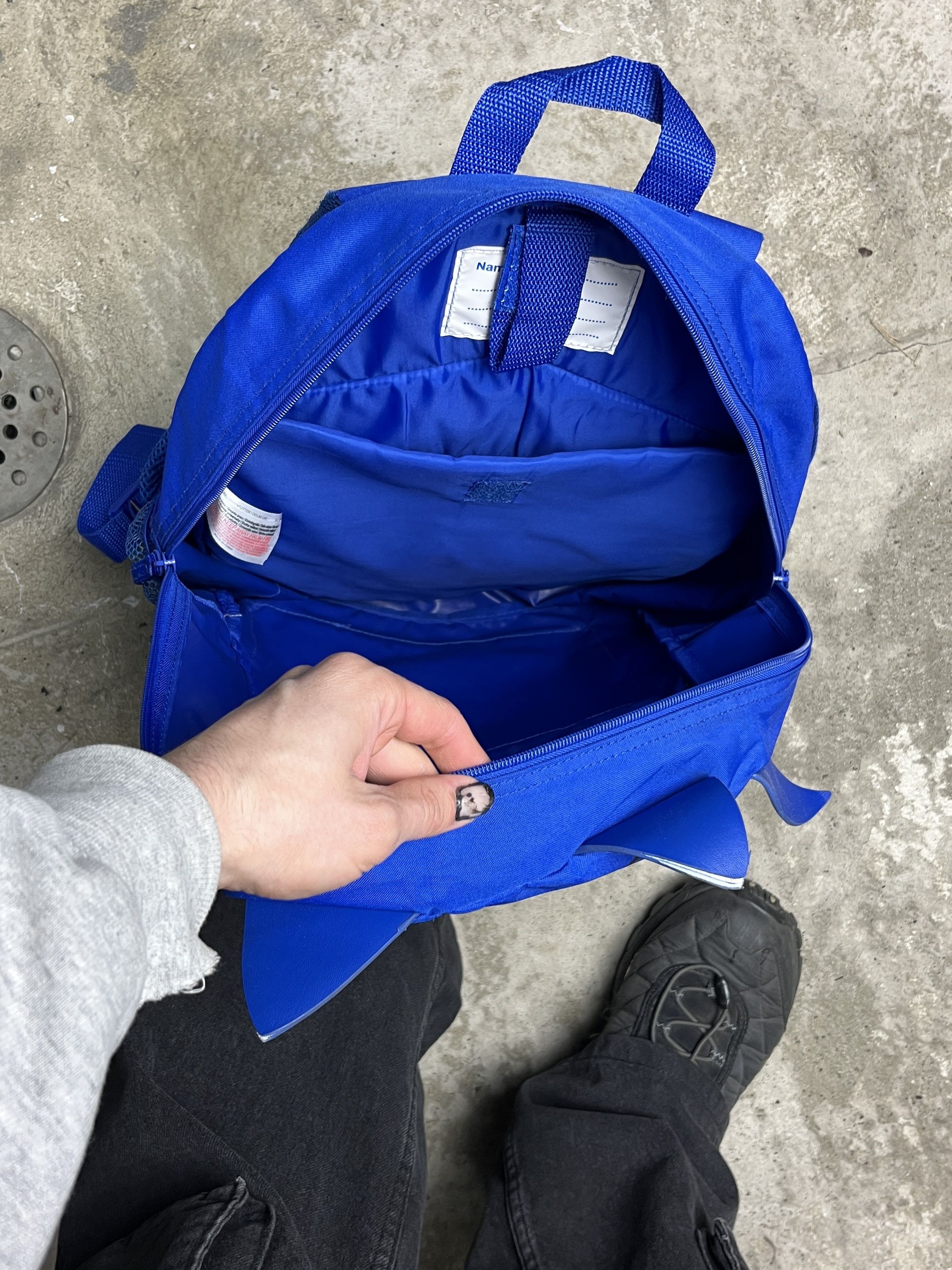 Vintage 2000s SONIC THE HEDGEHOG FACE BACKPACK - № 6204 Size ONE SIZE - 5 Thumbnail