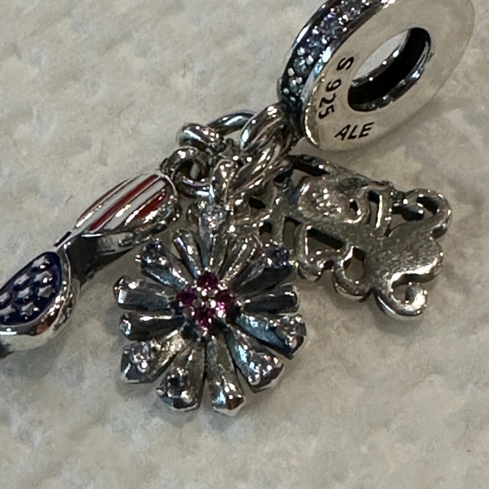 pandora Authentic Pandora, Stars and Stripes USA Dangle Charm, Patri Size ONE SIZE - 3 Thumbnail