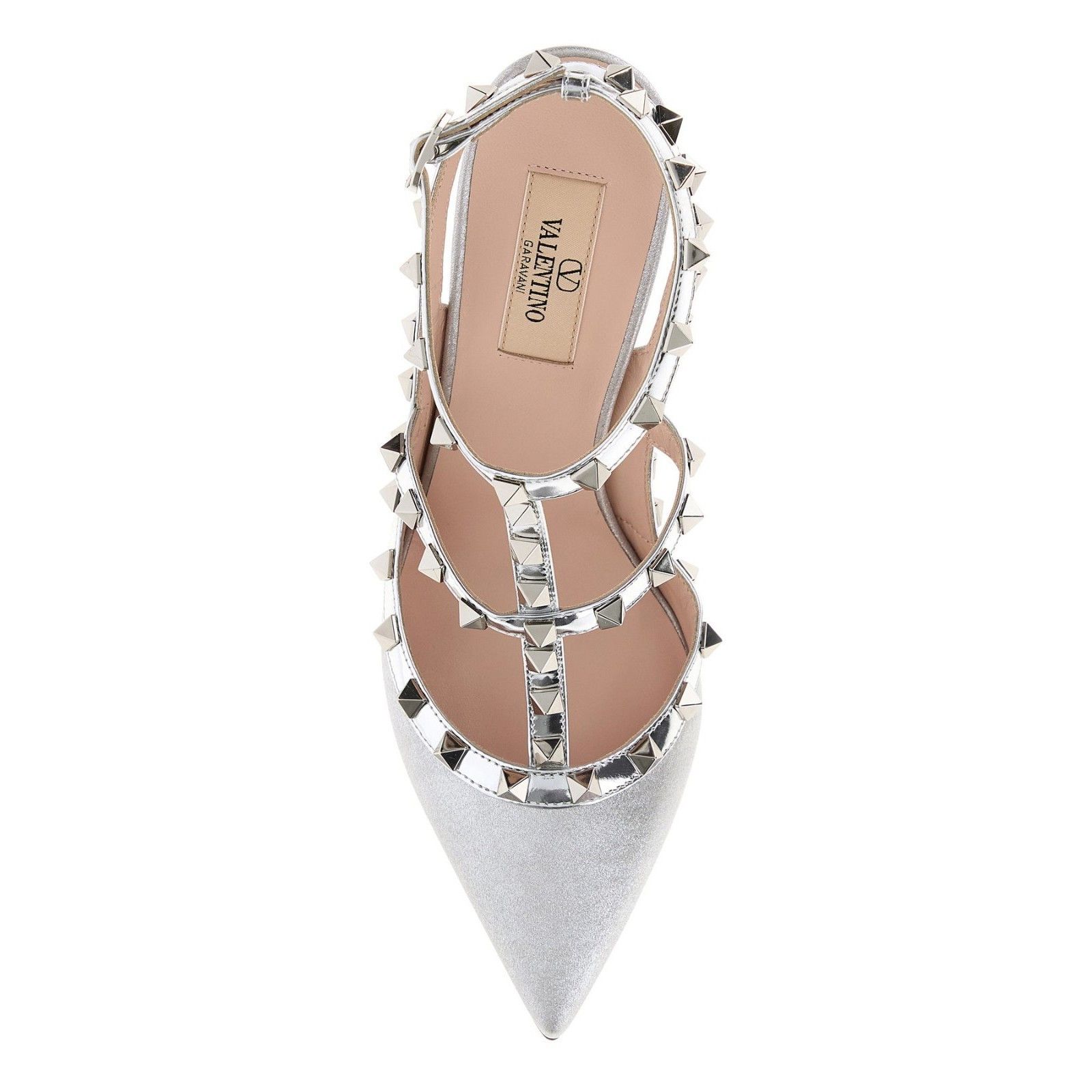 Valentino VALENTINO GARAVANI Rockstud 100mm Silver Pumps New & Authent Size US 9 / IT 39 - 2 Thumbnail