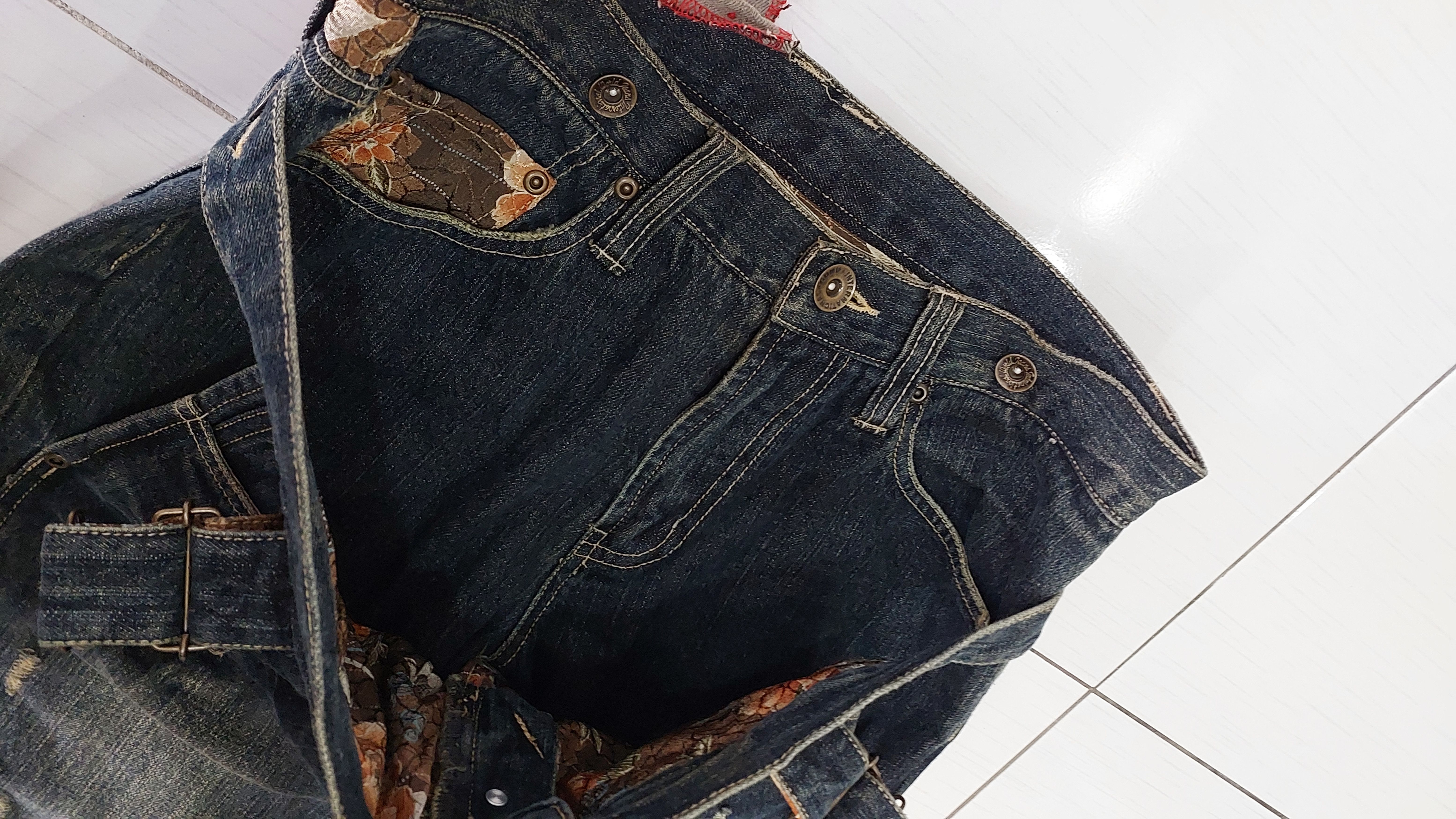 Japanese Brand JAPANESE BRAND DISTRESSED DOUBLE KNEE JEANS PANT Size US 30 / EU 46 - 7 Thumbnail