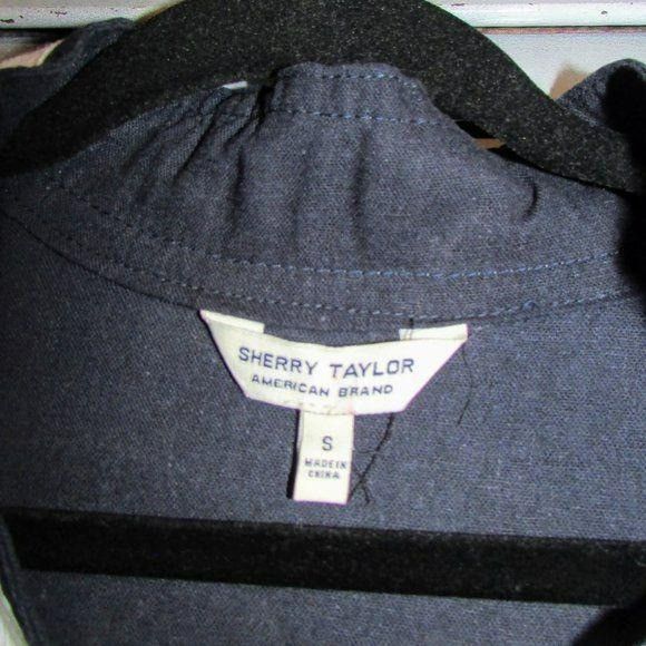 Other Sherry Taylor Sm Nautical Linen Blend Blouse Size S / US 4 / IT 40 - 2 Thumbnail