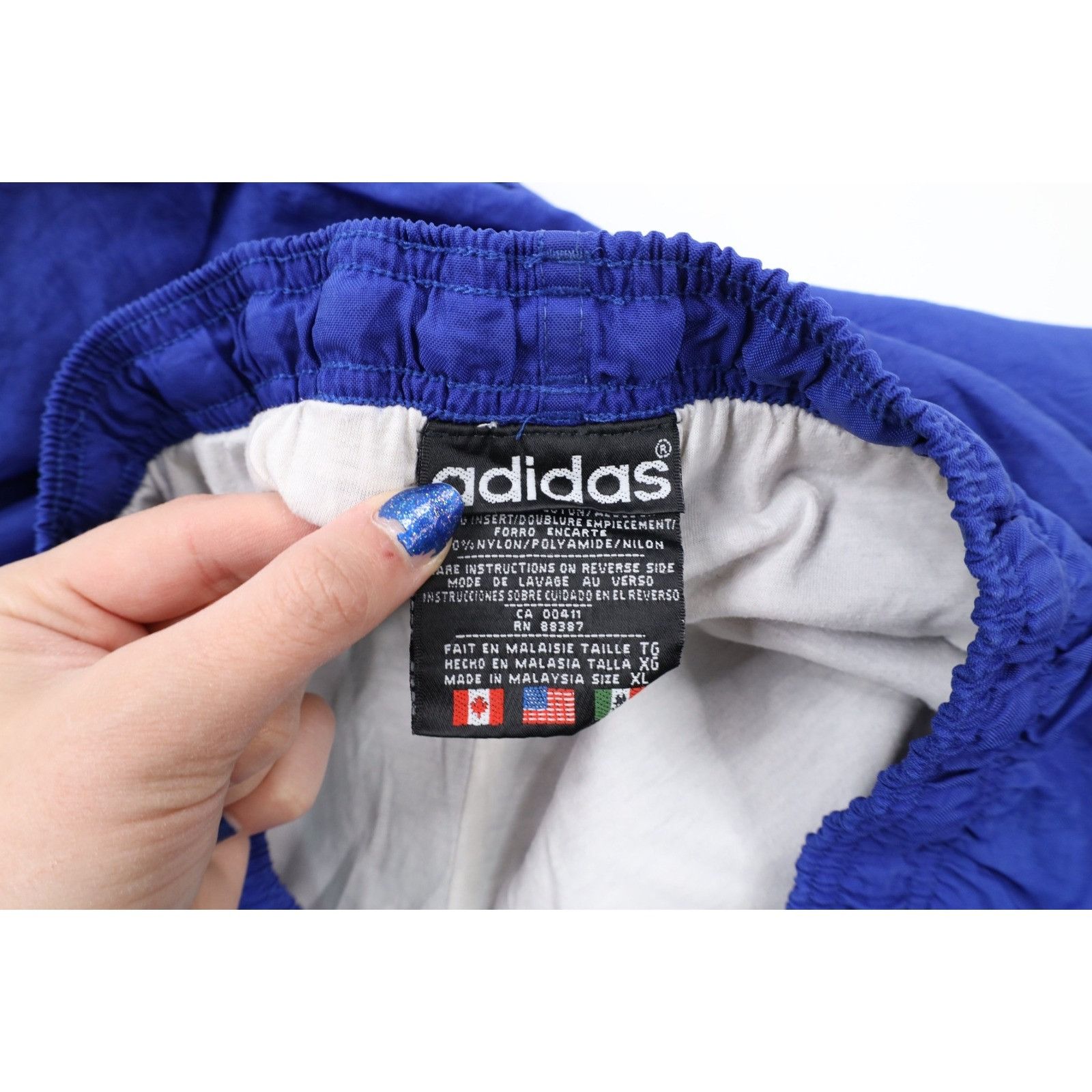 Adidas × Vintage Vintage 90s Adidas Spell Out Lined Joggers Pants Size US 38 / EU 54 - 9 Thumbnail