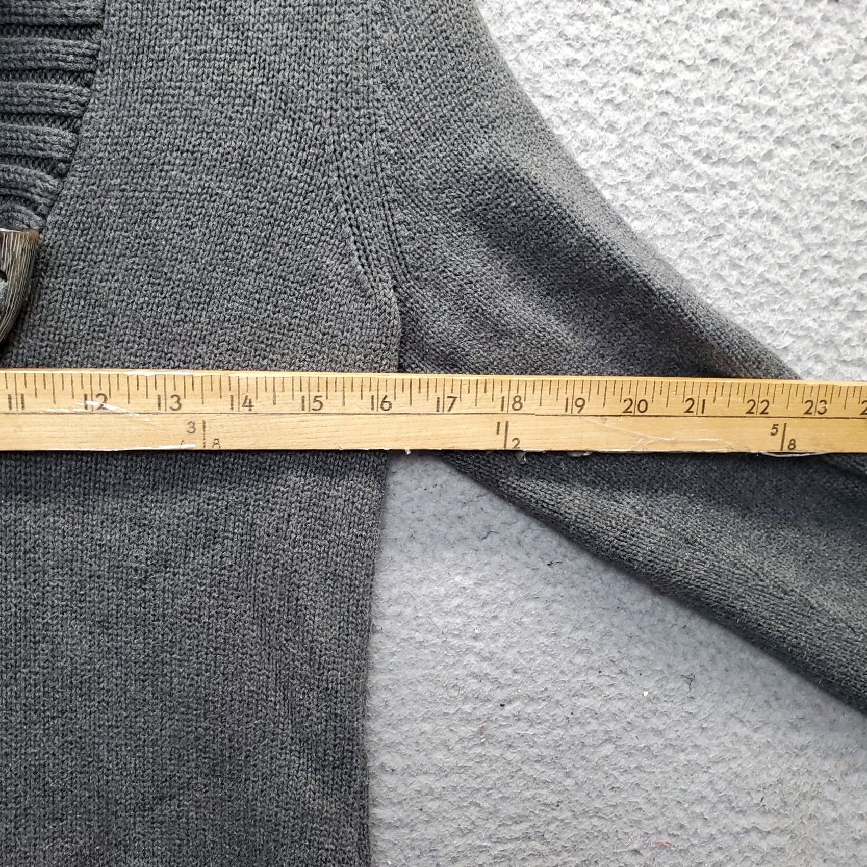 Ralph Lauren Lauren Ralph Lauren Sweater Womens Size S Gray Shawl Collar Button Front Pullover Knit Size S / US 4 / IT 40 - 4 Thumbnail