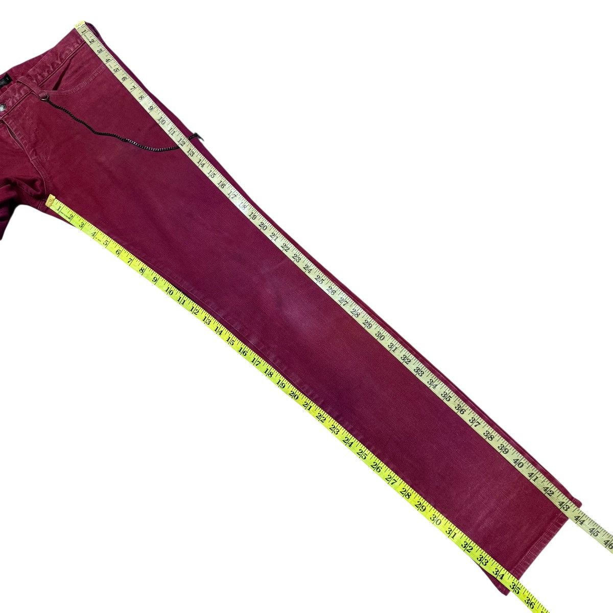 Schlussel Schlussel Brass Red Denim Skinny Jeans Size US 32 / EU 48 - 17 Thumbnail