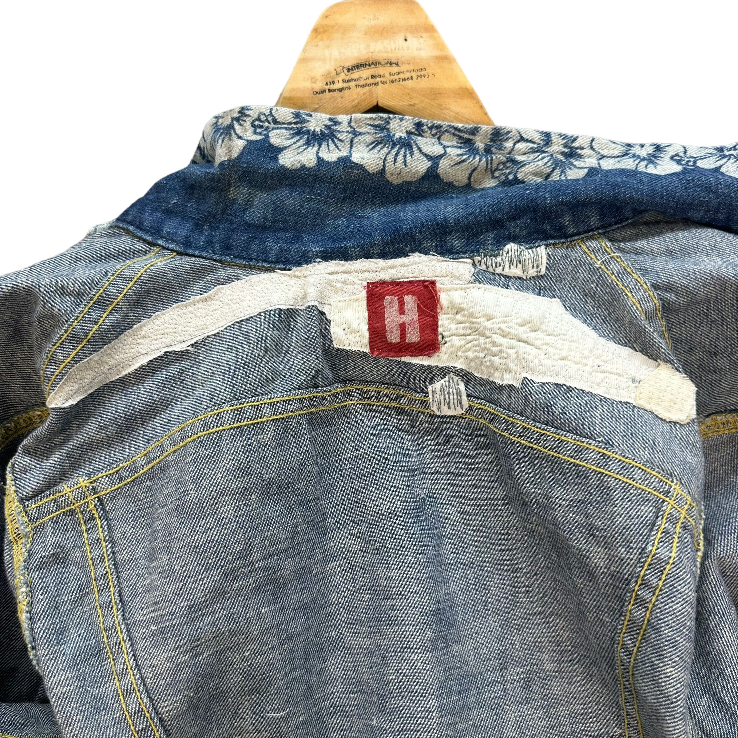 Hysteric Glamour HYSTERIC GLAMOUR FLOWER PRINT DENIM JACKET #7783-172 Size S / US 4 / IT 40 - 8 Thumbnail