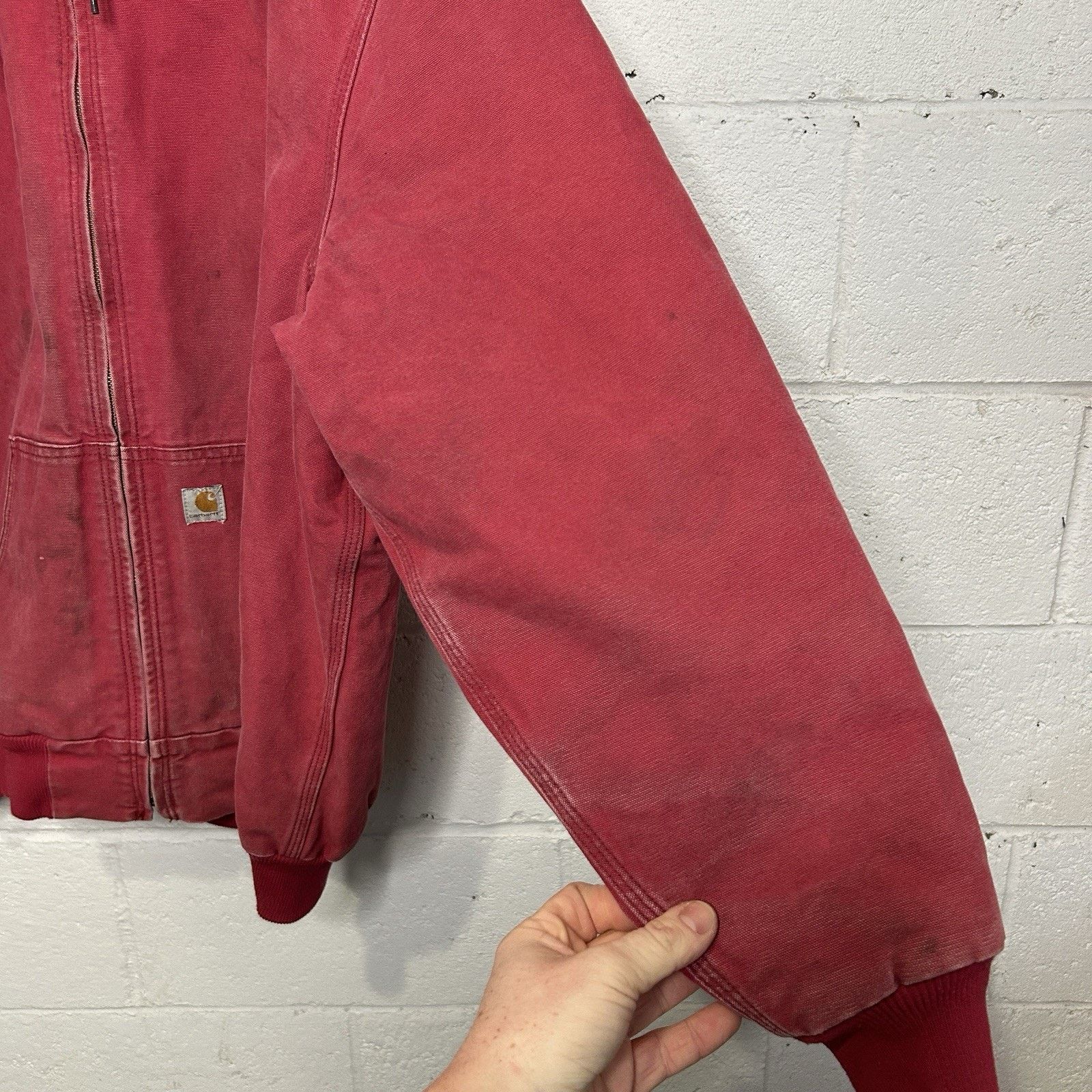 Carhartt Y2K Carhartt Quilted Hooded Jacket “Crabapple Pink” WJ130 Size US XL / EU 56 / 4 - 6 Thumbnail