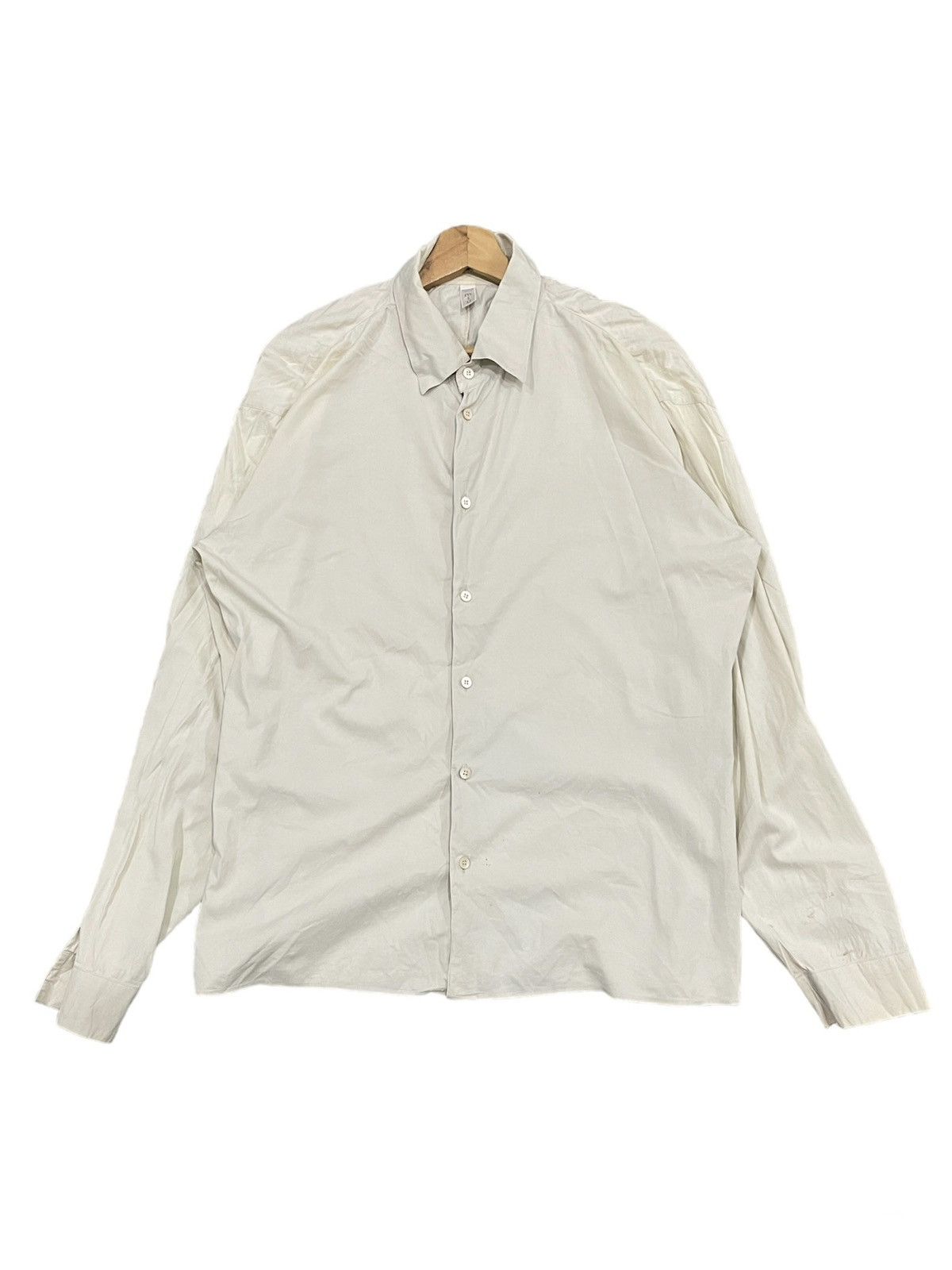 Miu Miu Miu Miu Elastane Khaki Button Up Shirt Size US M / EU 48-50 / 2 - 2 Thumbnail