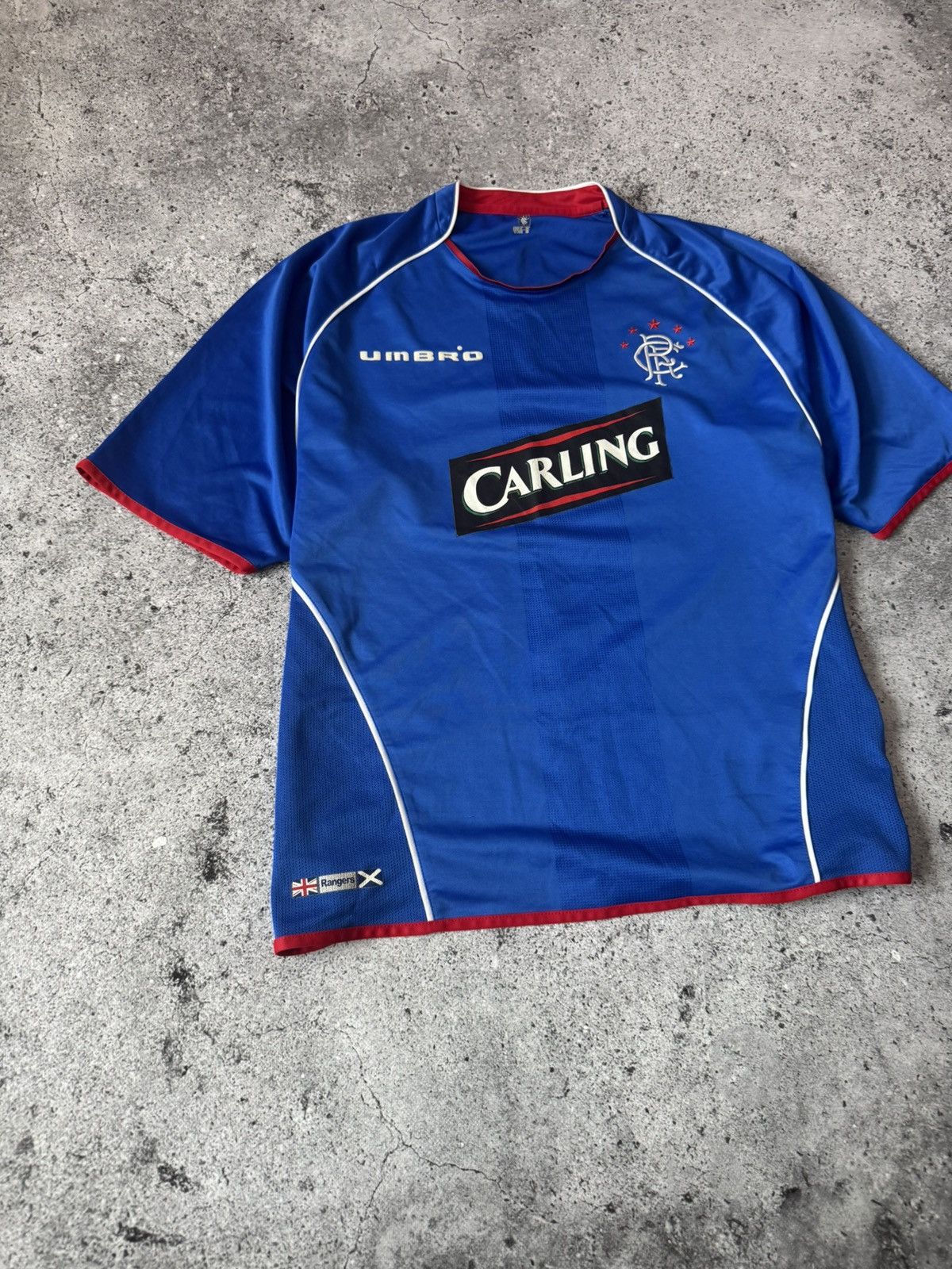 Umbro Rangers Glasgow Umbro Jersey Soccer Home Football 2005-2006 Size US XL / EU 56 / 4 - 2 Thumbnail