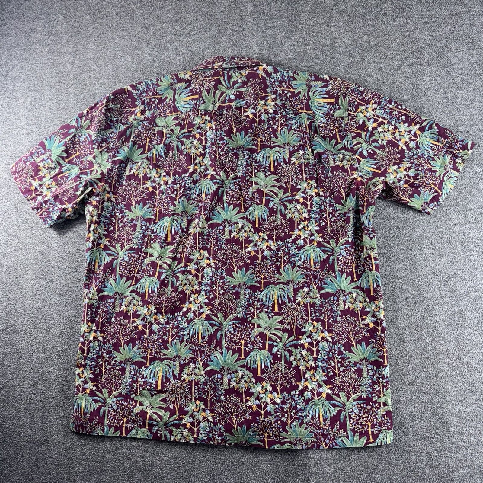 Tori Richard Tori Richard Men's Shirt Large Blue Tropical Palm Tree Beach Size US L / EU 52-54 / 3 - 3 Thumbnail