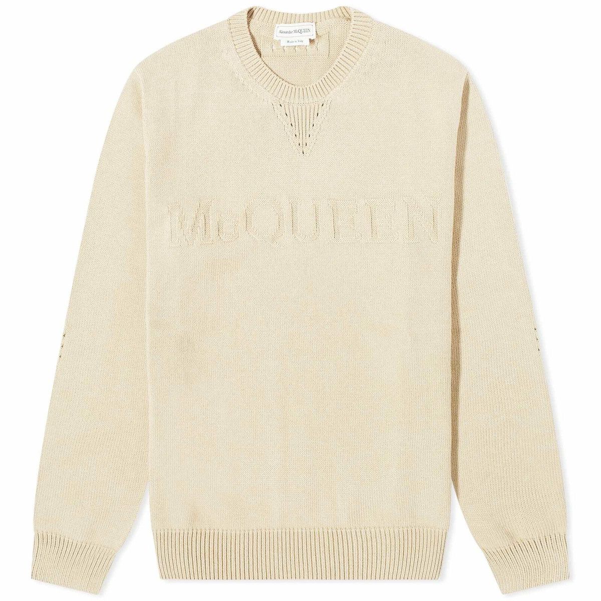 Alexander McQueen o1y1024 Sweater in Beige Size US M / EU 48-50 / 2 - 1 Thumbnail