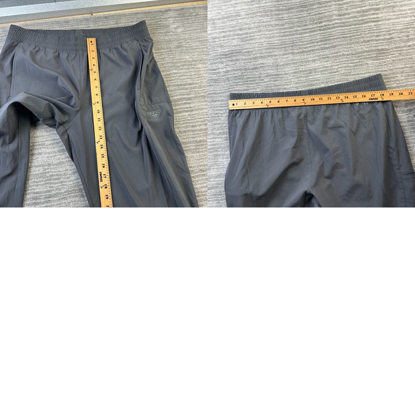 Vintage Columbia Pants Mens XL Gray PFG Fishing Outdoors Hiking Trail Size 40" / US 18 - 9 Thumbnail