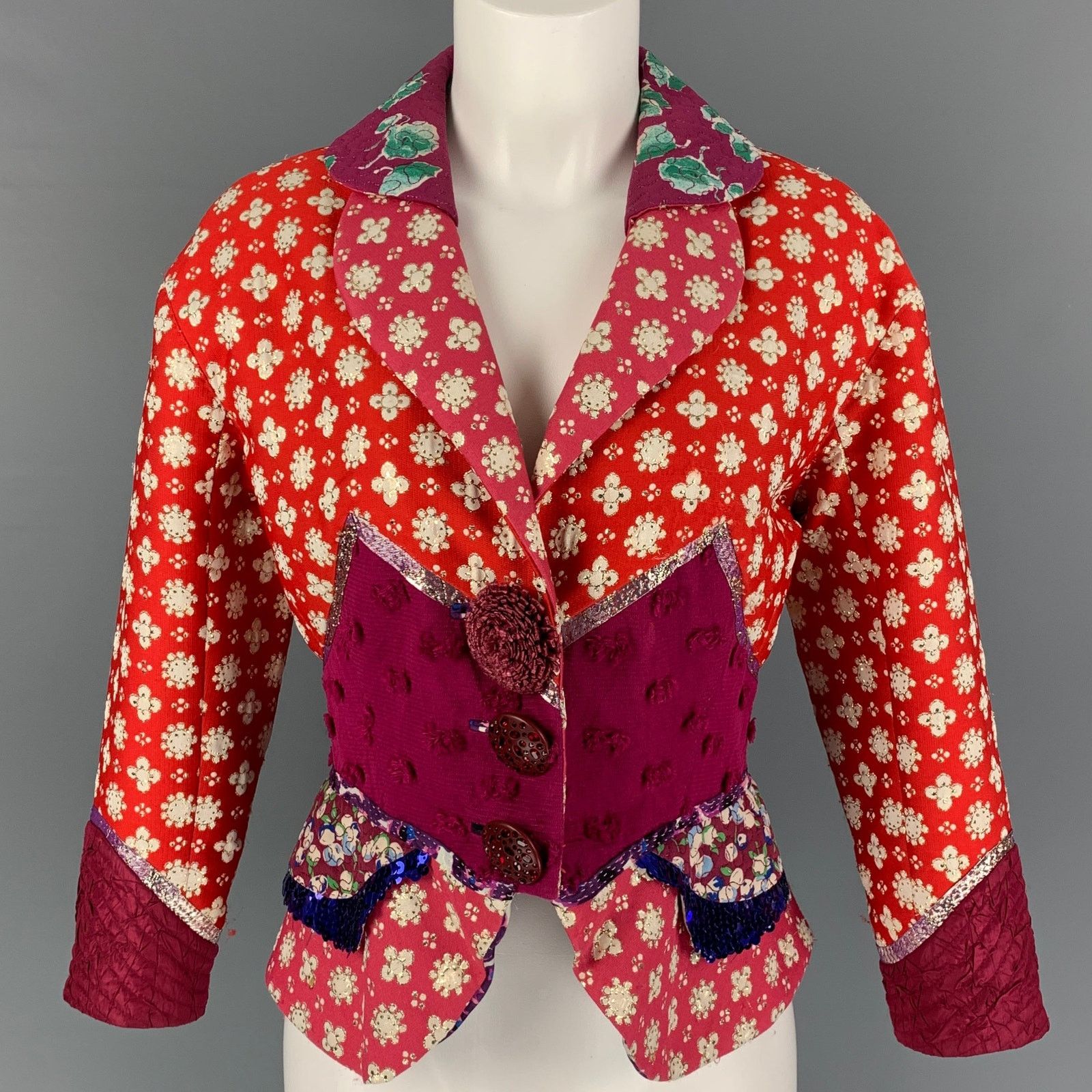Louis Vuitton Size 6 Multi-Color Embroidered Polyester Blend Jacket Size M / US 6-8 / IT 42-44 - 1 Thumbnail
