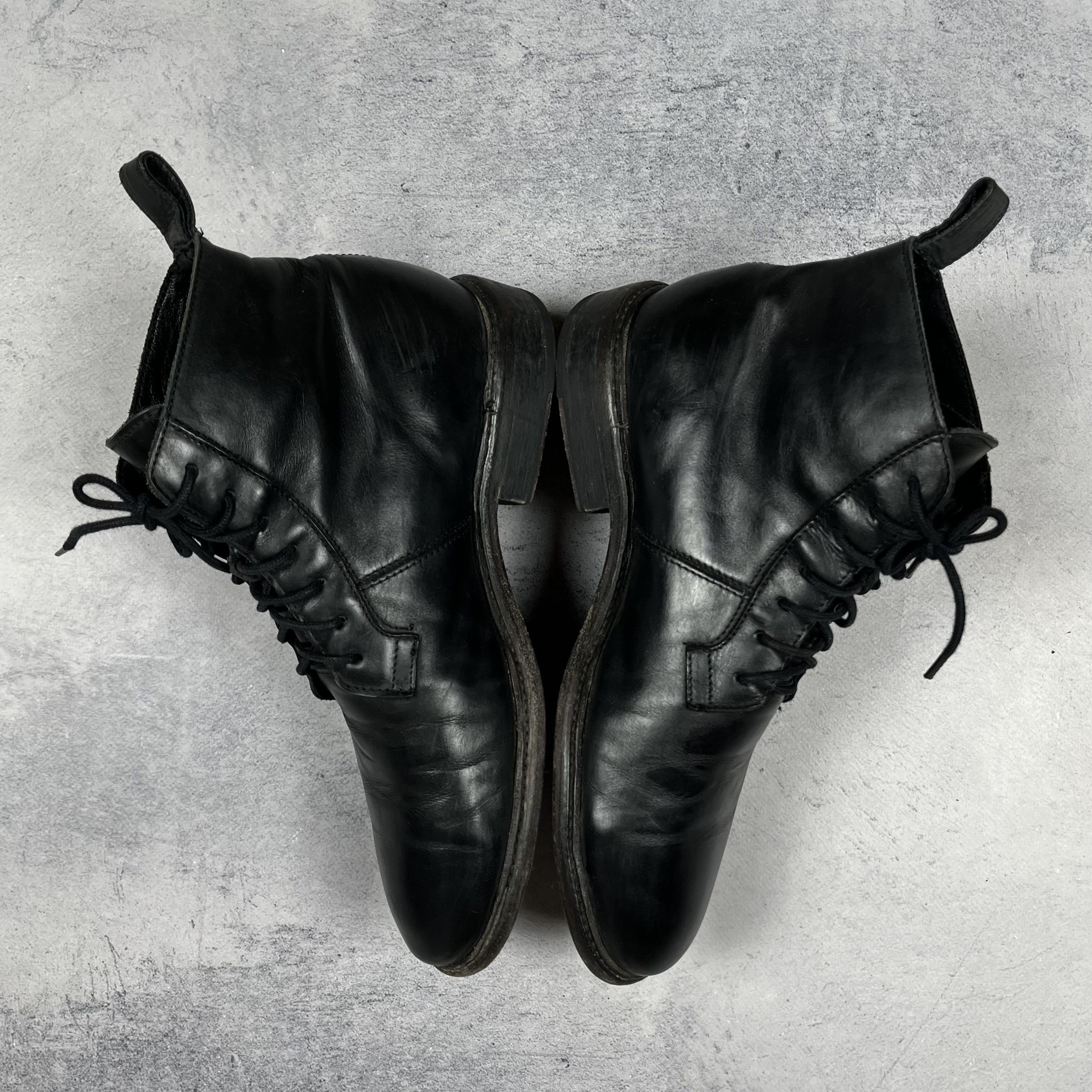 Allsaints Designer AllSaints Lace-Up Black Leather Boots Size US 8 / EU 41 - 7 Thumbnail