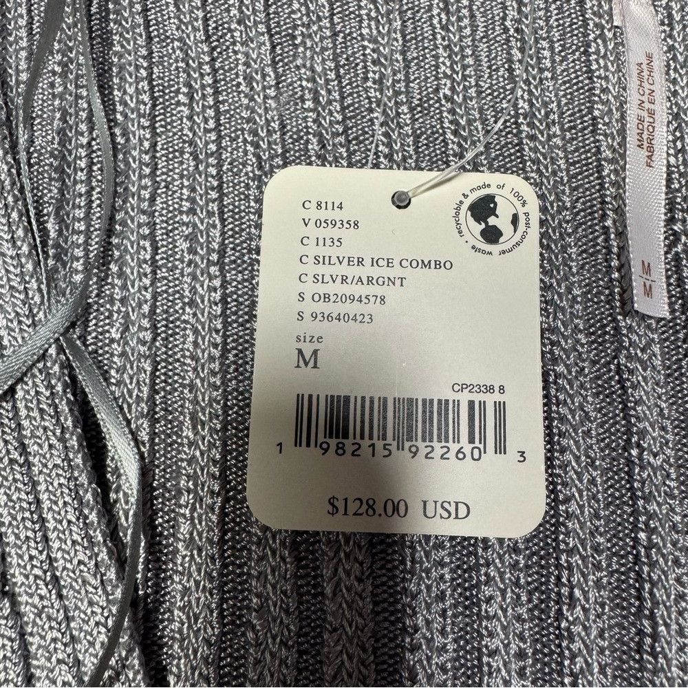 Free People NWT New $128 Free People Ribbed V-Neck 3/4 Sleeve Silver To Size M / US 6-8 / IT 42-44 - 7 Thumbnail