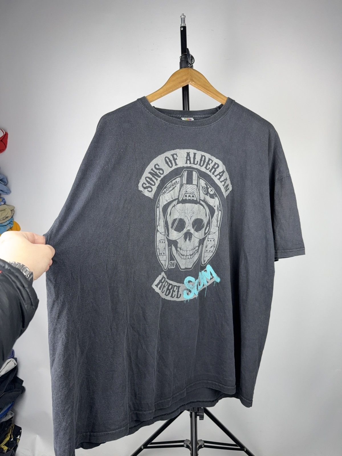Vintage Star Wars Sons of Alderaan Rebel Scum T-Shirt Size US XXL / EU 58 / 5 - 2 Thumbnail