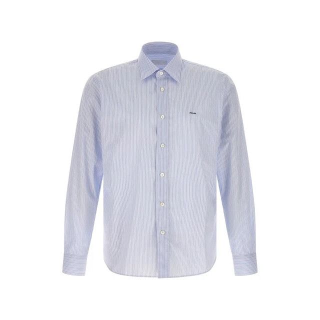 Prada PRADA Blue Striped Shirt New & Authentic (Men's size:M;) Size US M / EU 48-50 / 2 - 1 Thumbnail
