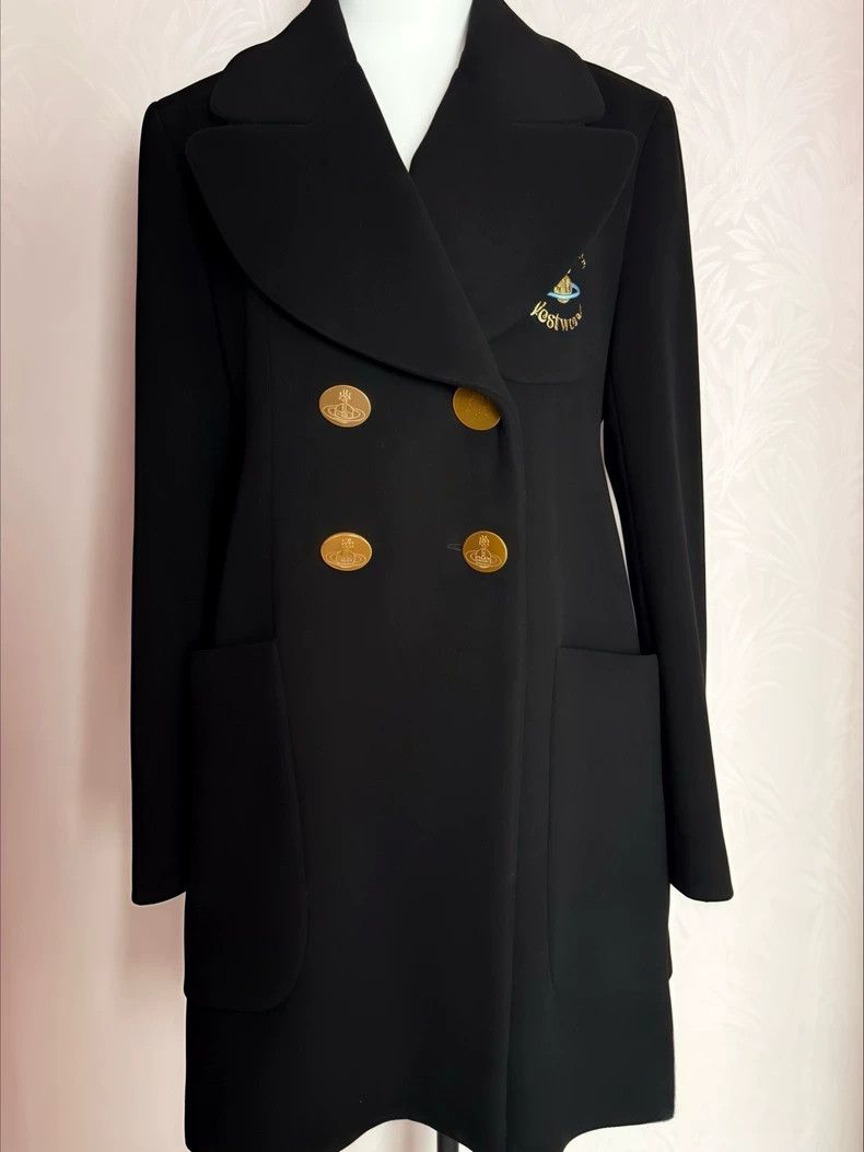 Vivienne Westwood Vivienne Westwood Italian badges and woolen overcoats Size L / US 10 / IT 46 - 1 Thumbnail