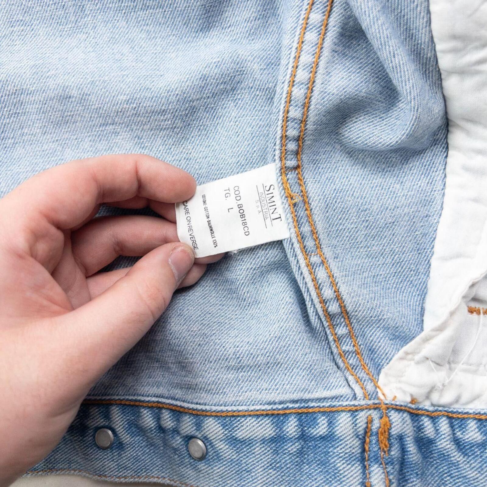 Armani Vintage 90s Armani Jeans Button Up Denim Jacket Size L Size US L / EU 52-54 / 3 - 8 Thumbnail