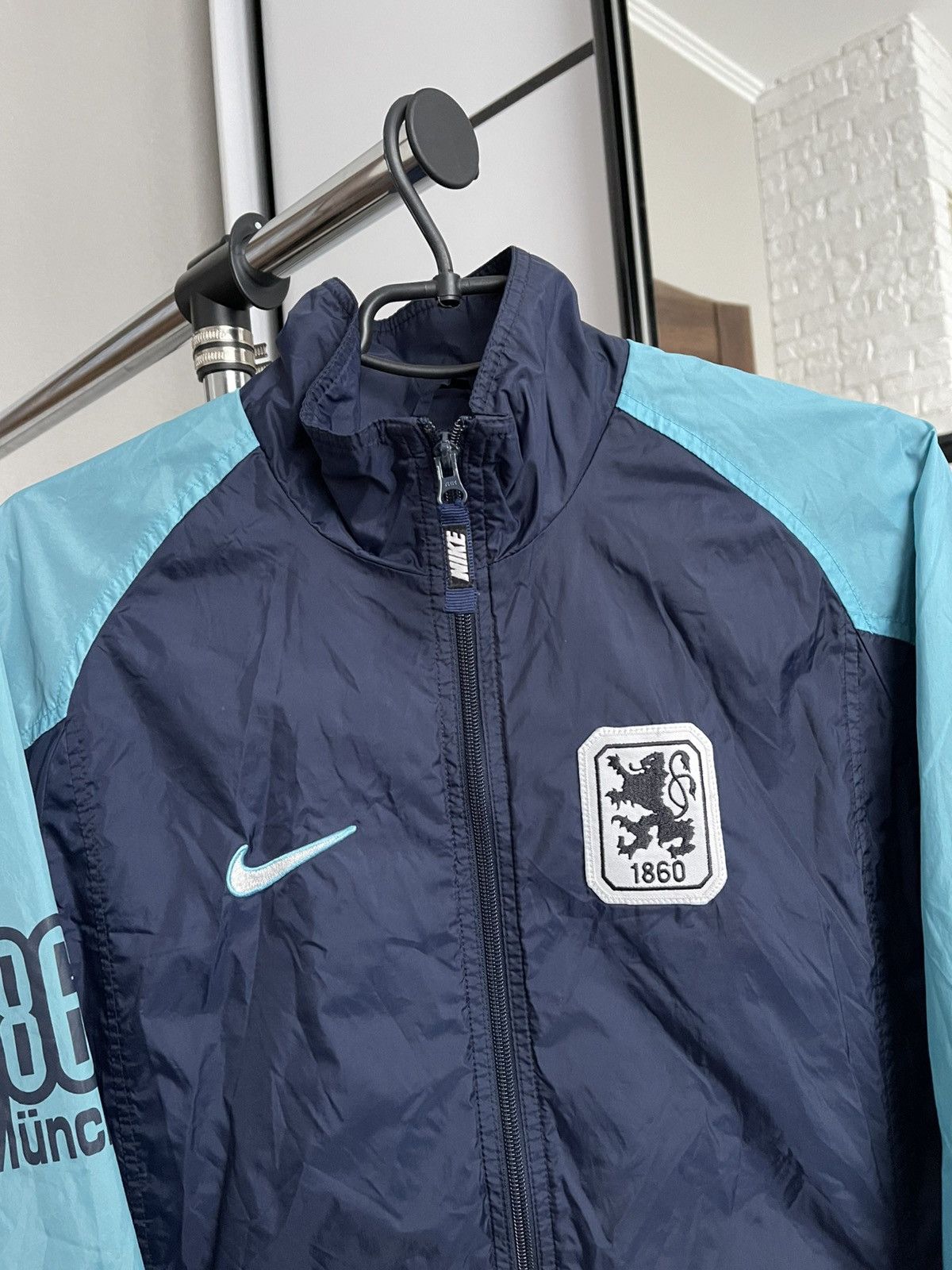 nike ナイキ サッカー 1860ミュンヘン ビンテージナイロンジャケット Vintage Nike Premier TSV 1860 Munchen Munich football jacket