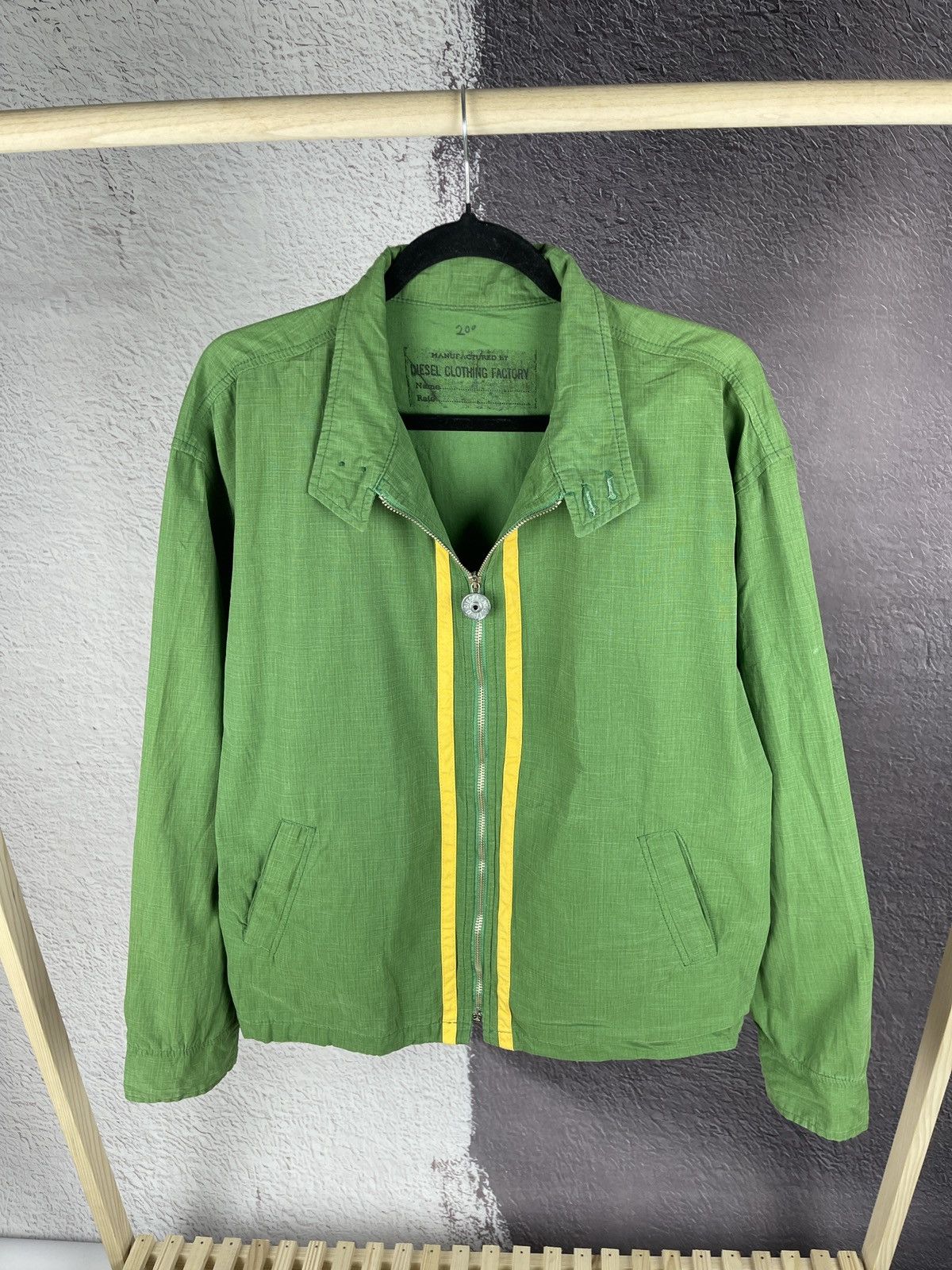 Diesel Diesel vintage made in Italy green yellow bomber jacket Size US L / EU 52-54 / 3 - 4 Thumbnail