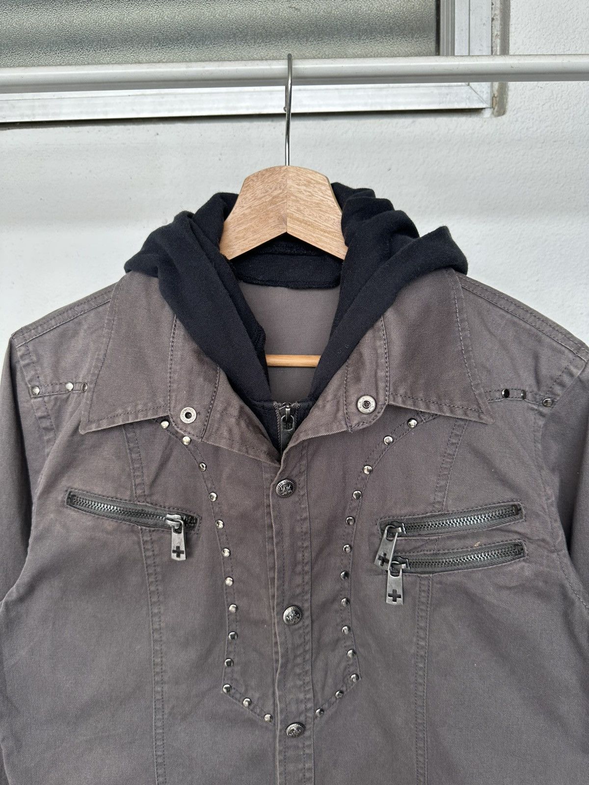 BERNINGS SHO 00's BATSU STUDIO studded zipper shirt Size US M / EU 48-50 / 2 - 9 Thumbnail