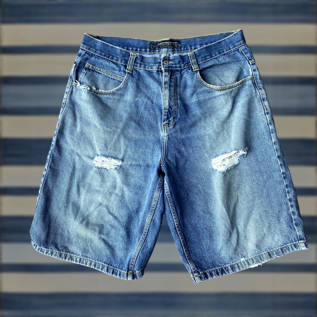 Southpole VINTAGE Southpole Jeans Shorts Mens Bermuda 36 Denim Baggy 90s Hip Hop Size US 36 / EU 52 - 1 Thumbnail