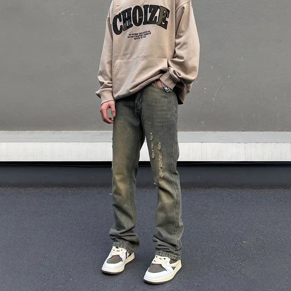 Japanese Brand × Vintage Slim Jeans Men Street Vintage Washed-out Skinny Vaqueros Size US 29 - 3 Thumbnail