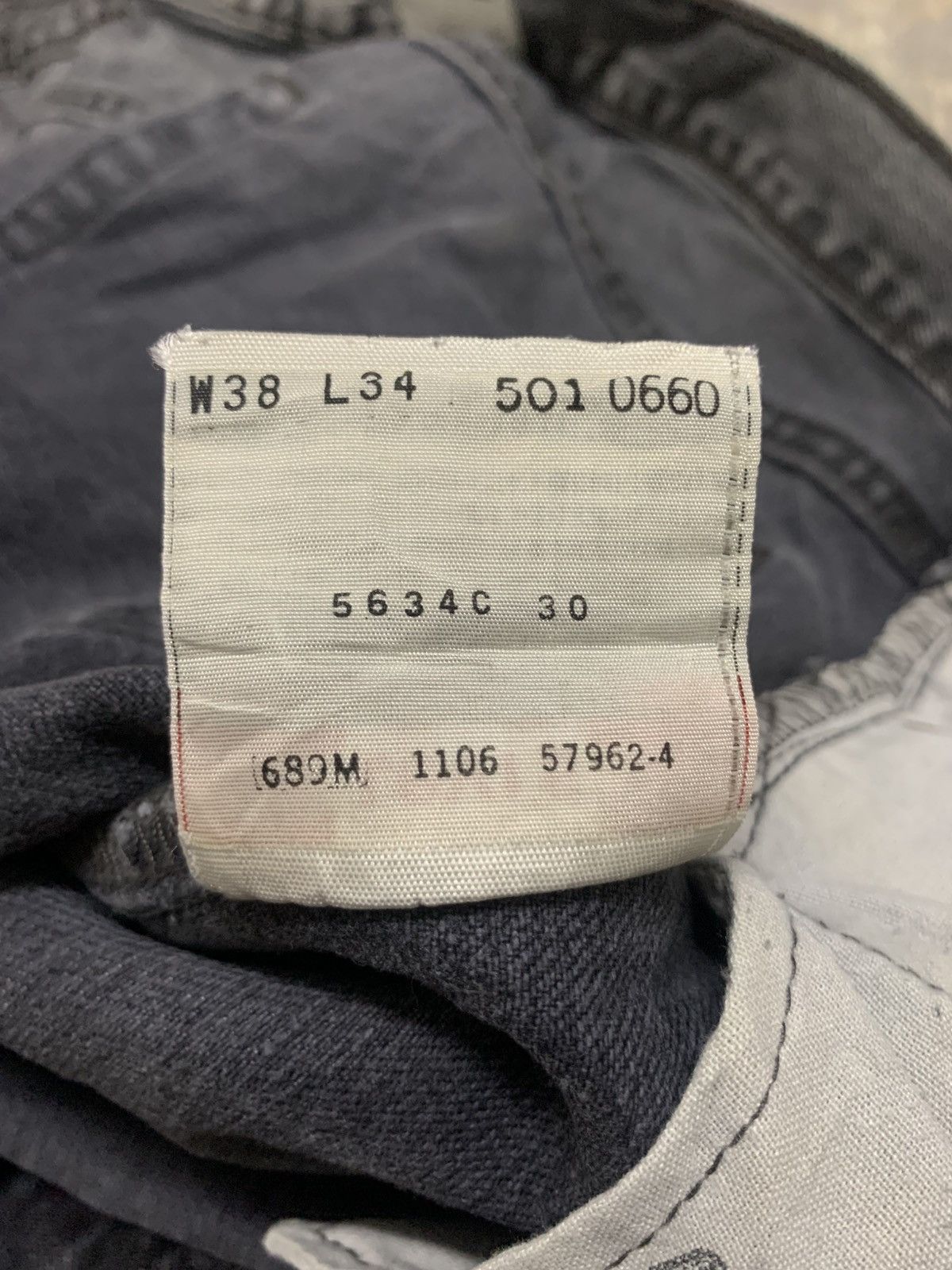 Levi's Vintage Y2K Levi's 501 Faded Black Jeans W36 Size US 38 / EU 54 - 14 Thumbnail