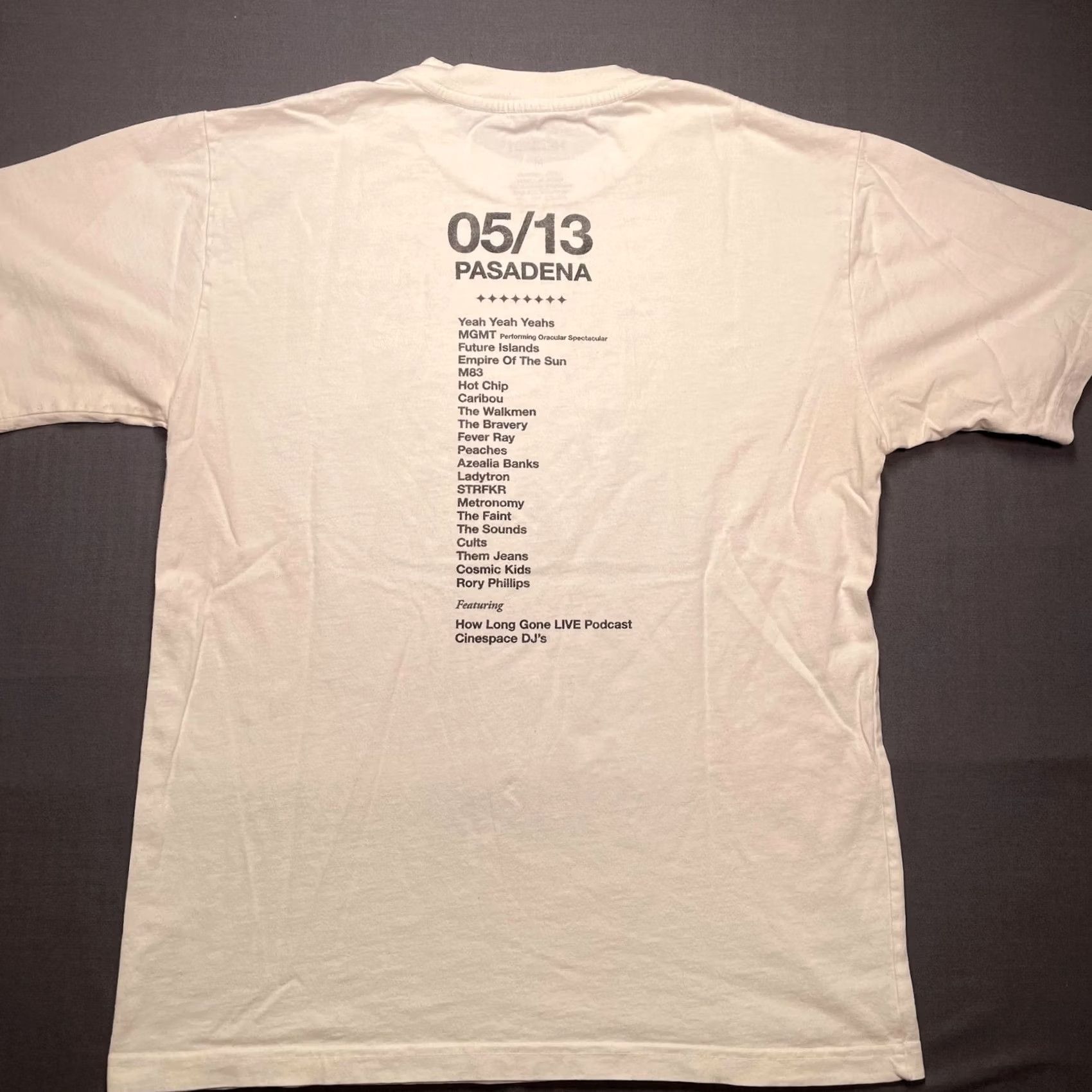 Vintage Just Like Heaven Shirt Mens Medium White 2023 Pasadena Lineup Festival Tee Size US M / EU 48-50 / 2 - 4 Thumbnail