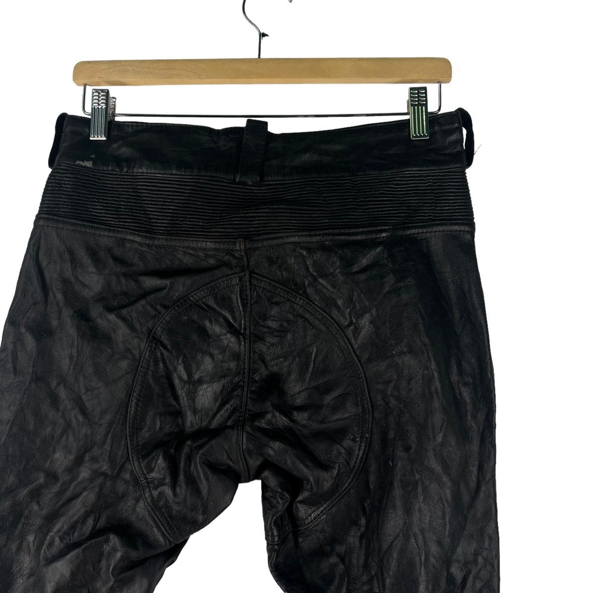 Genuine Leather 🔥Vintage True Leather Racing Pants Inspire Schott Perfecto Size US 32 / EU 48 - 9 Thumbnail