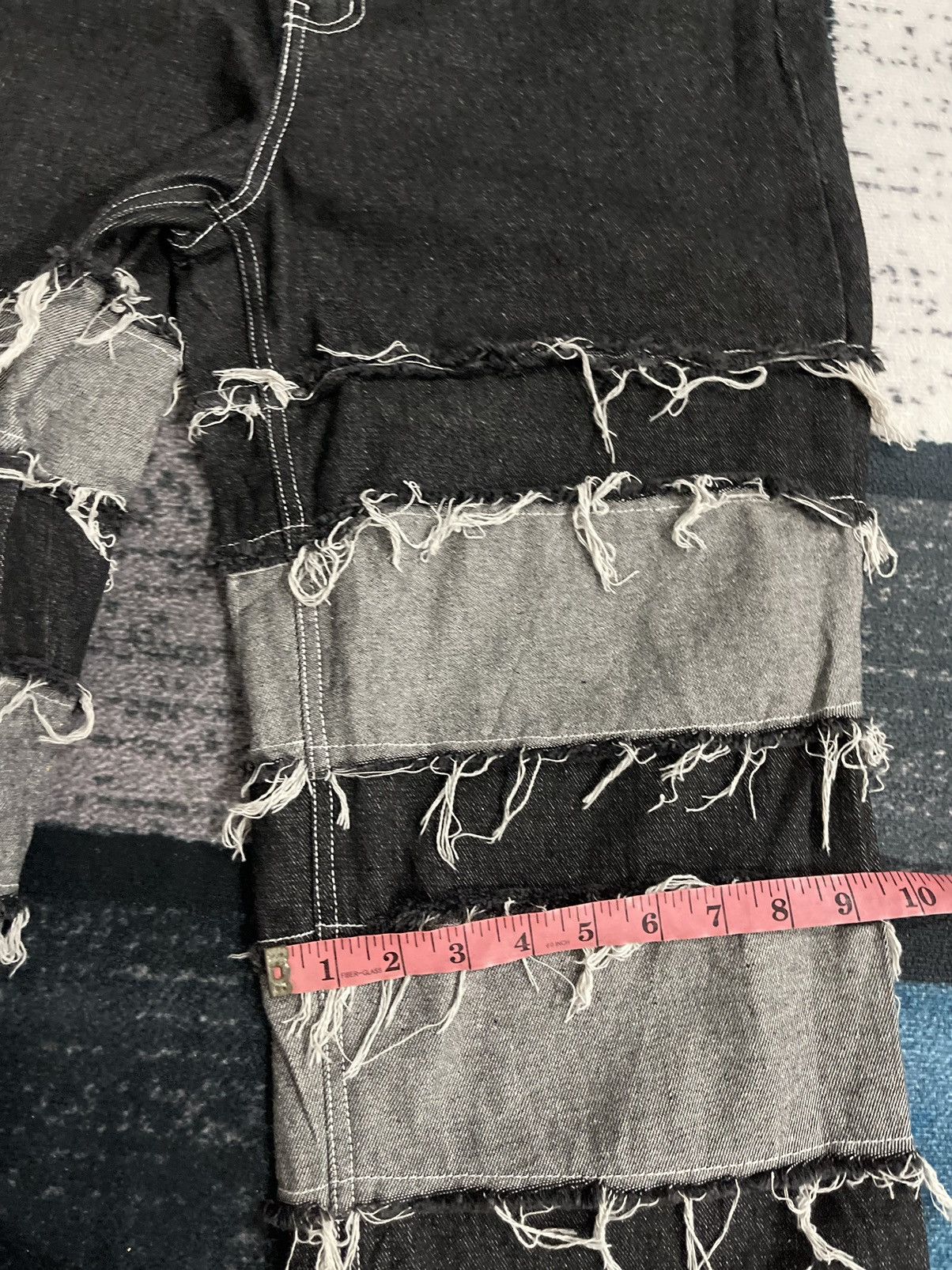 Japanese Brand Rare Design patchwork Unbrand Denim Size US 31 - 18 Thumbnail