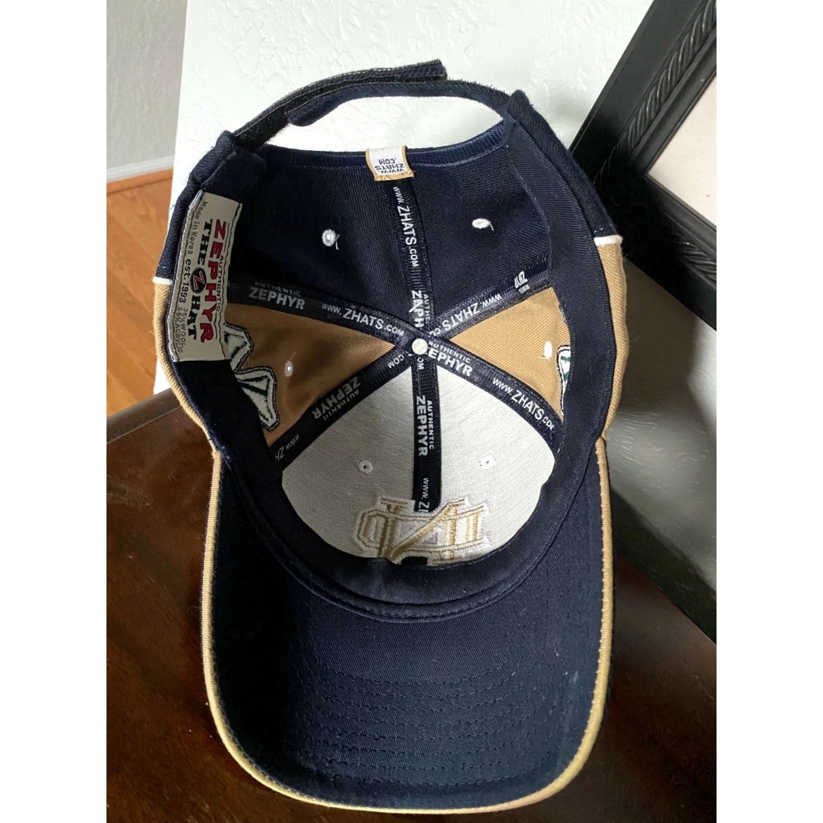 Zephyr NOTRE DAME Baseball Cap Adjustable University Fighting Irish Hat Shamrock Size ONE SIZE - 3 Thumbnail