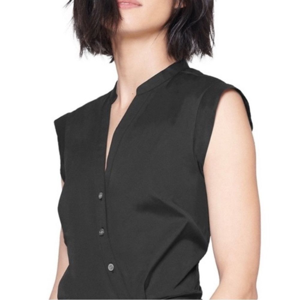 Veronica Beard VERONICA BEARD Bell Button Down Ruched Shirtdress Sz 00 Size XXS / US 00 / IT 34 - 4 Thumbnail