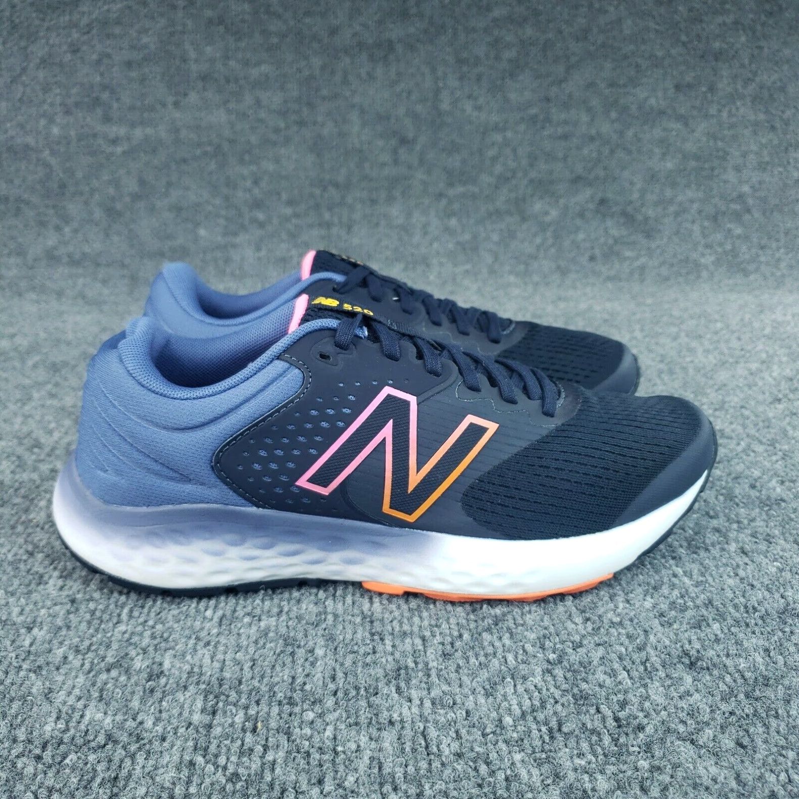 New Balance 520V7 Blue Purple Womens Running Shoes Size 9