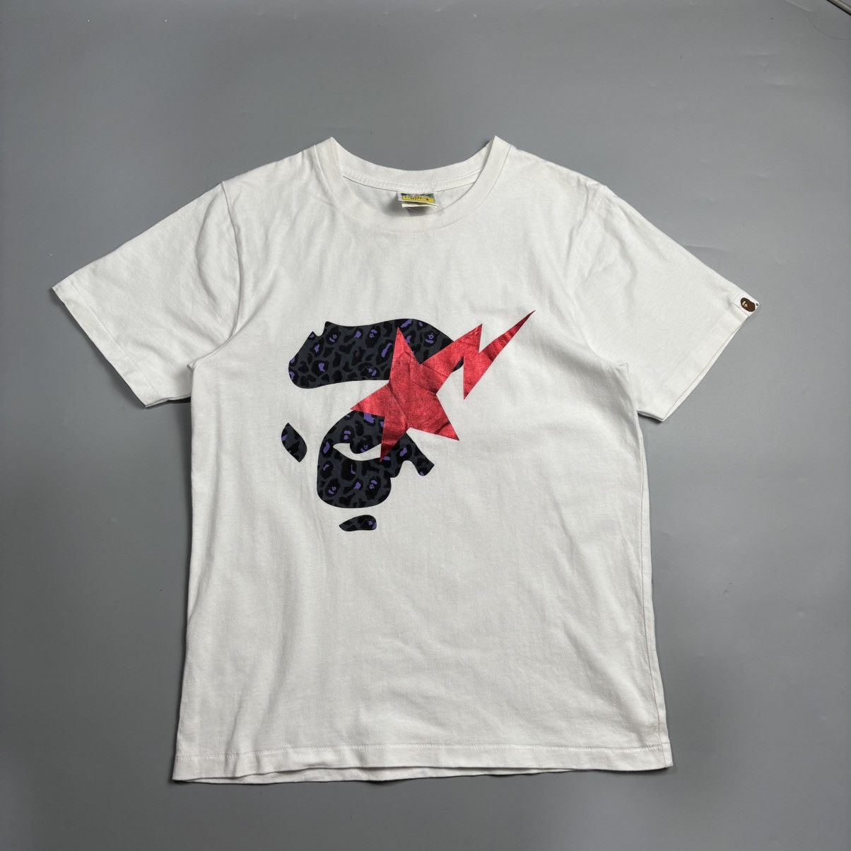 Bape A Bathing Ape BAPE Ape Face purple leopard BAPE STA star Size S / US 4 / IT 40 - 1 Thumbnail