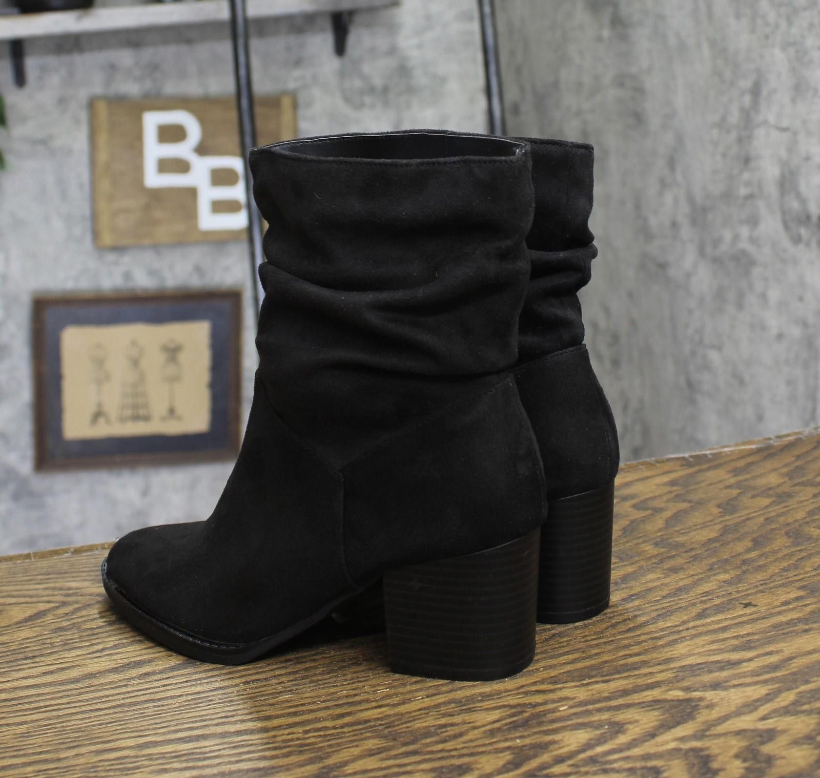 Style & Co Style & Co. Womens Genoviaa Scrunch Booties Black 6m Size US 6 / IT 36 - 2 Thumbnail