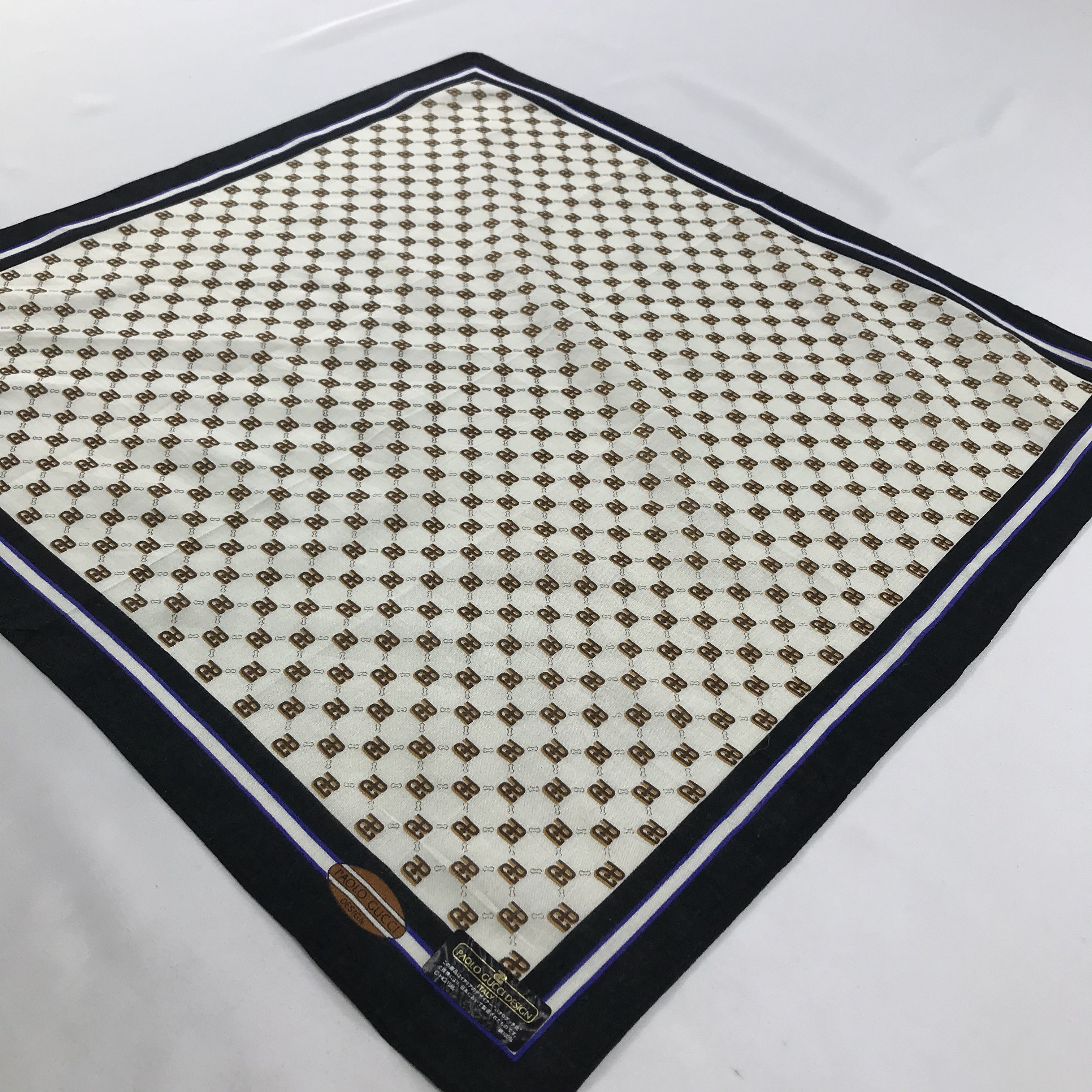 Paolo Gucci × Vintage Paolo Gucci Bandana / Handkerchief / Neckerchief - S1511 Size ONE SIZE - 2 Thumbnail