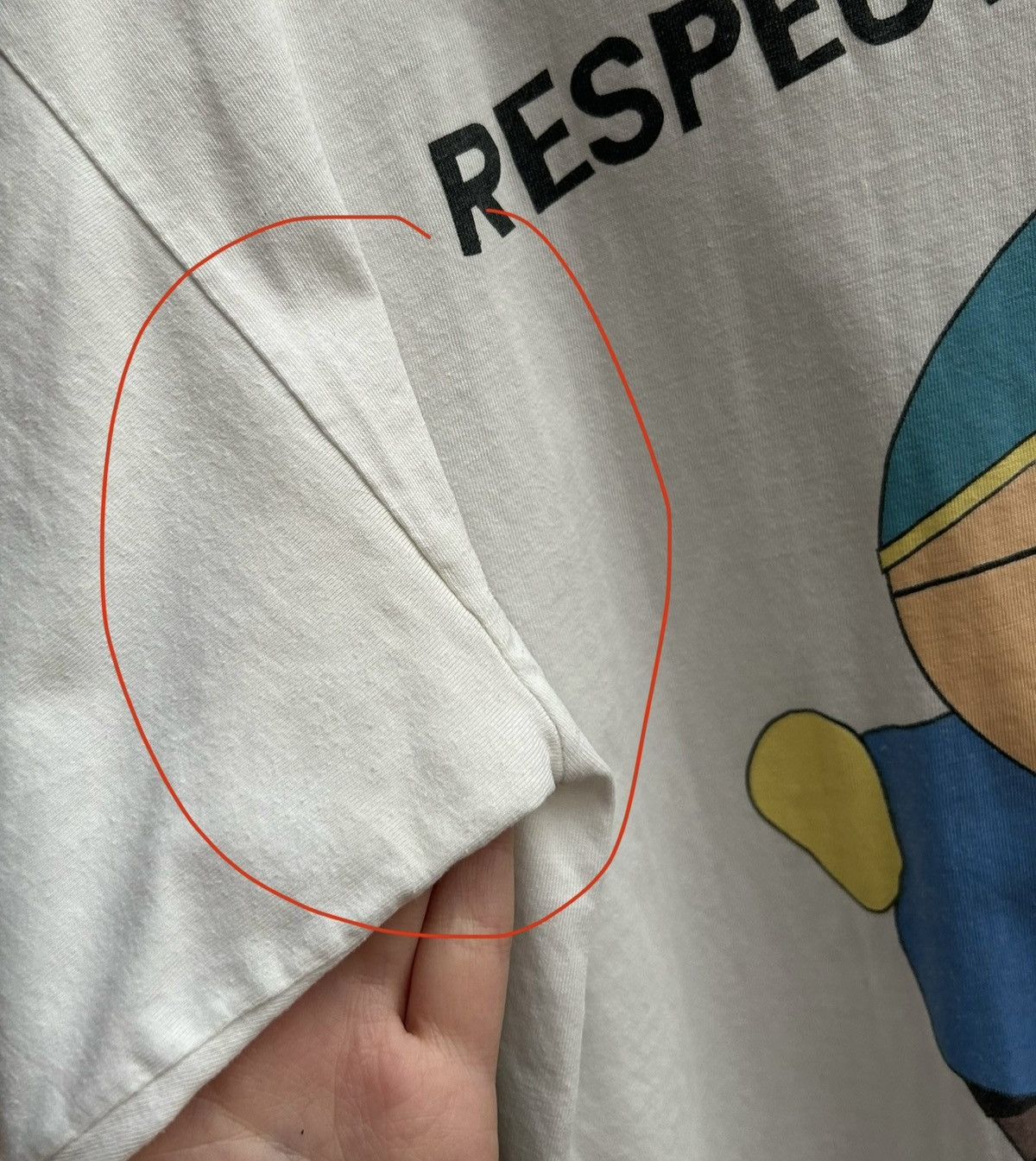 Vintage 1999 South Park Cartman Respect My Authority Tee Size M Size US M / EU 48-50 / 2 - 7 Thumbnail