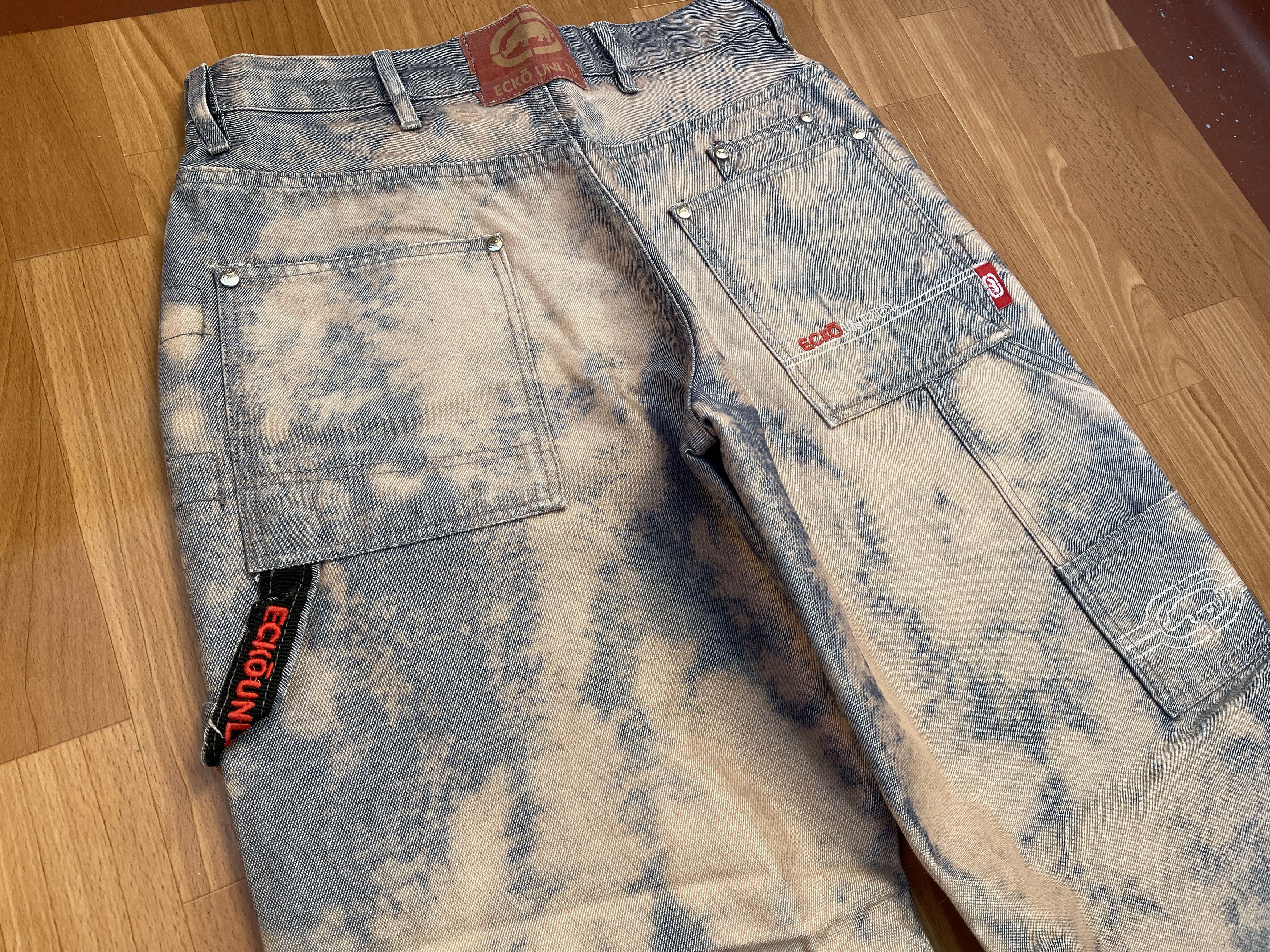Ecko Unltd. Ecko Unltd jeans, baggy, vintage 90s hip hop skater Y2K W 32 Size US 32 / EU 48 - 5 Thumbnail