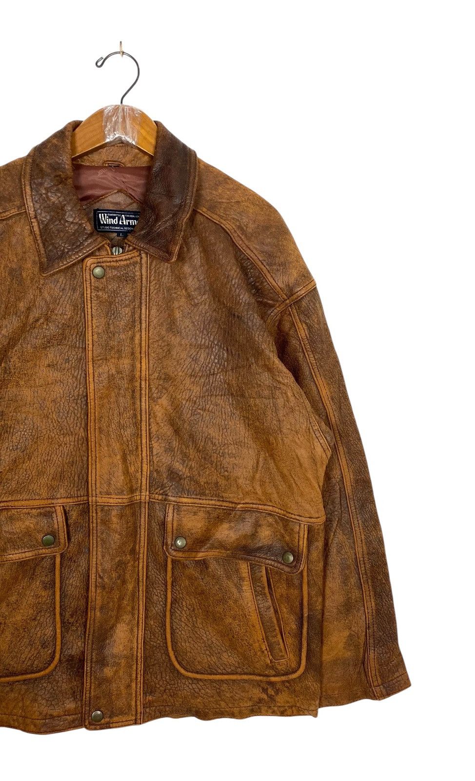 Japanese Brand Rare‼️ Vintage Wind Armor Sheep Skin Leather Size US M / EU 48-50 / 2 - 3 Thumbnail