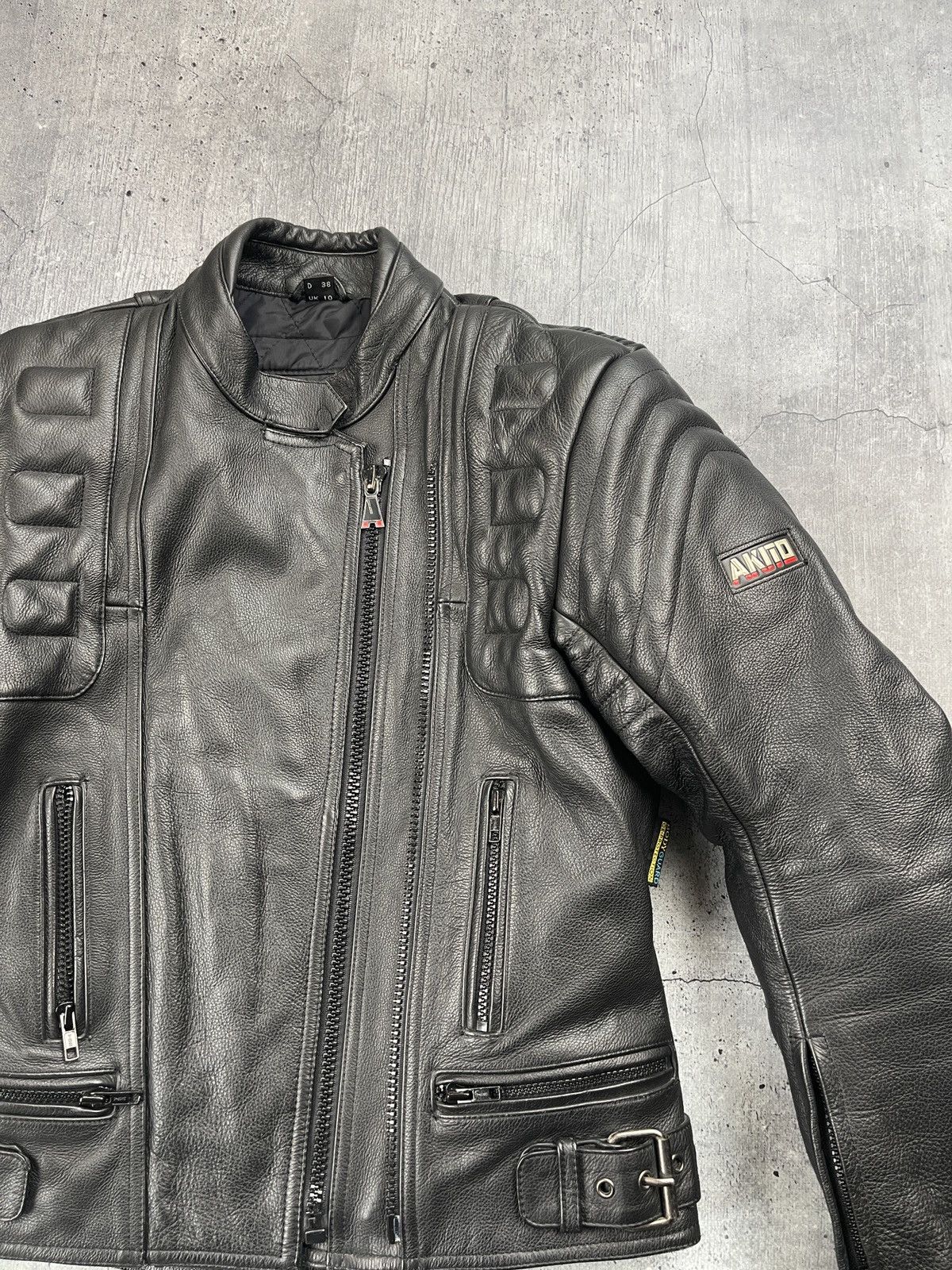 Vintage Akito Leather Racing Jacket Moto Black Size 54 Size US S / EU 44-46 / 1 - 3 Thumbnail