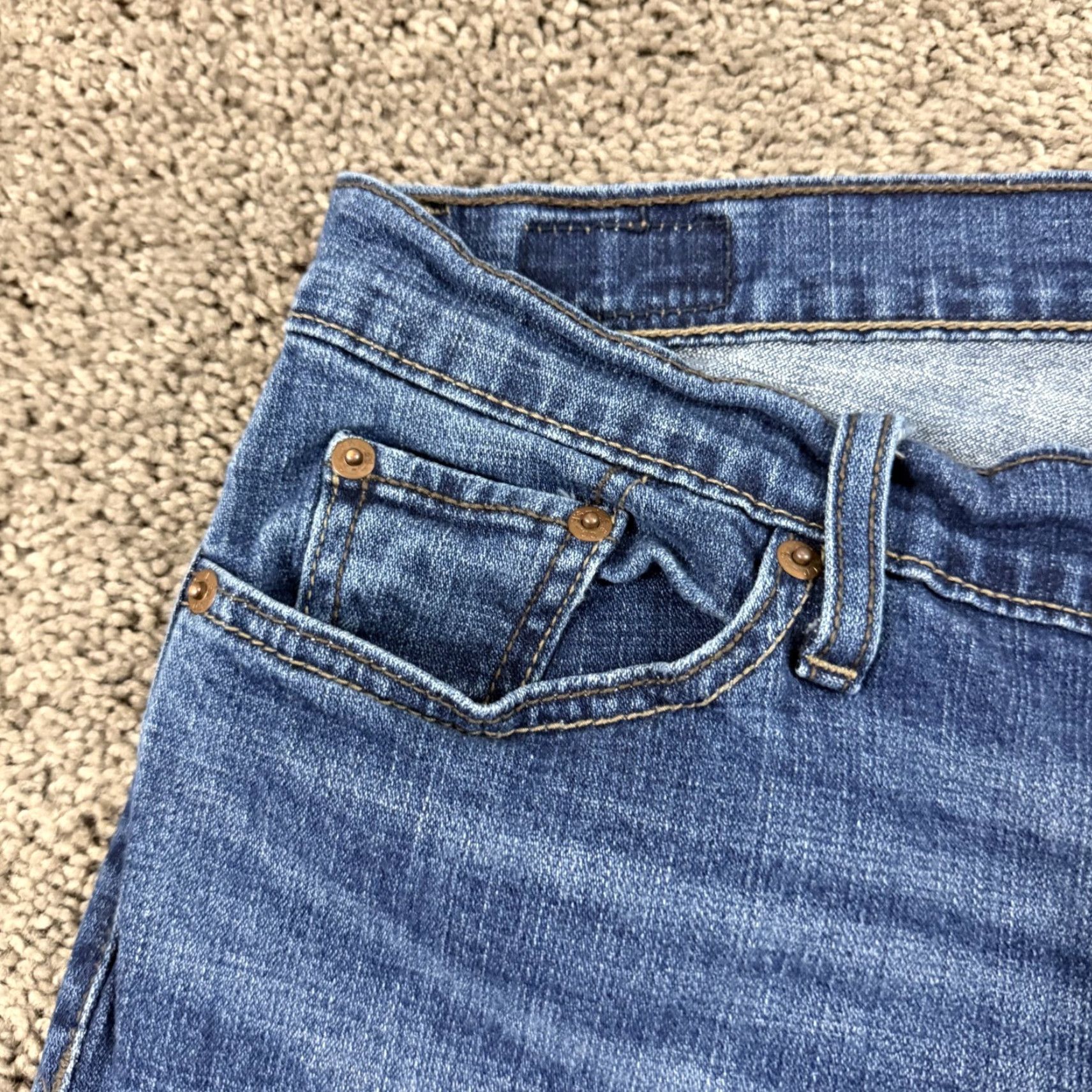 Levi's Levi's Jeans 524 Bootcut Denim 30x31 Women Regular Stretch Dark Wash Blue 13L Size 34" / US 12 / IT 48 - 3 Thumbnail